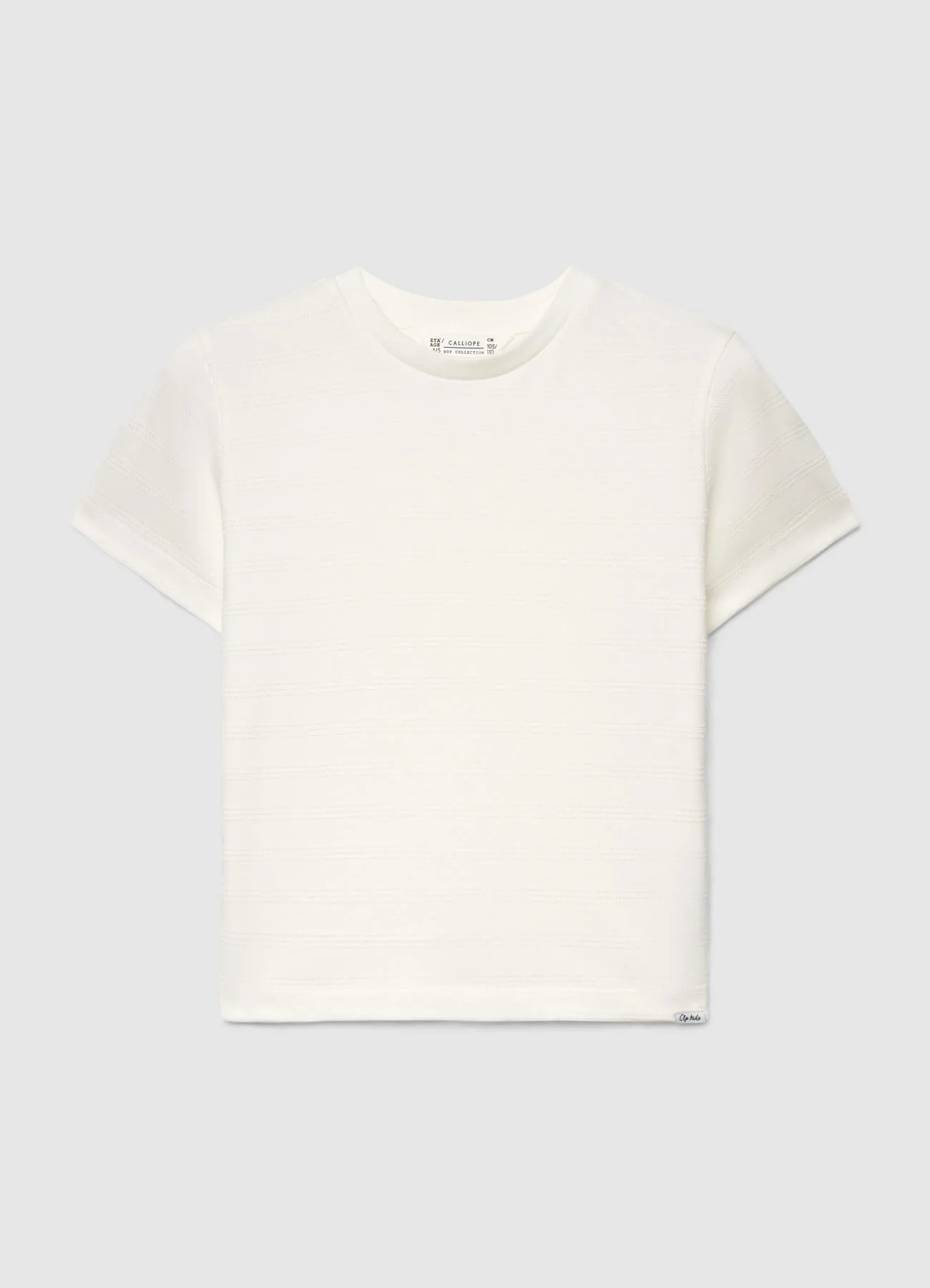 T-shirt a righe tono su tono - Image 3