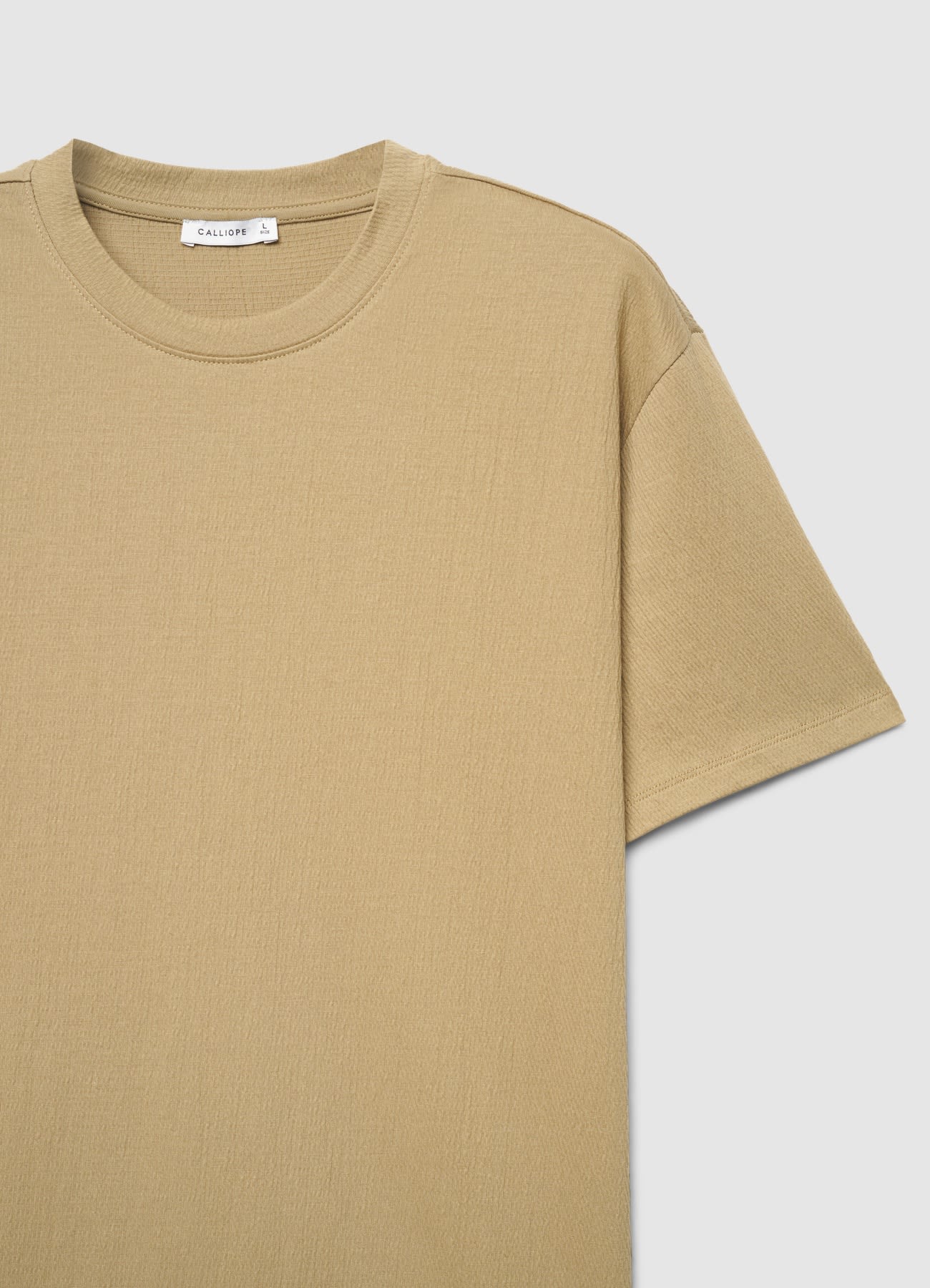 T-shirt a tinta unita con girocollo - Image 5