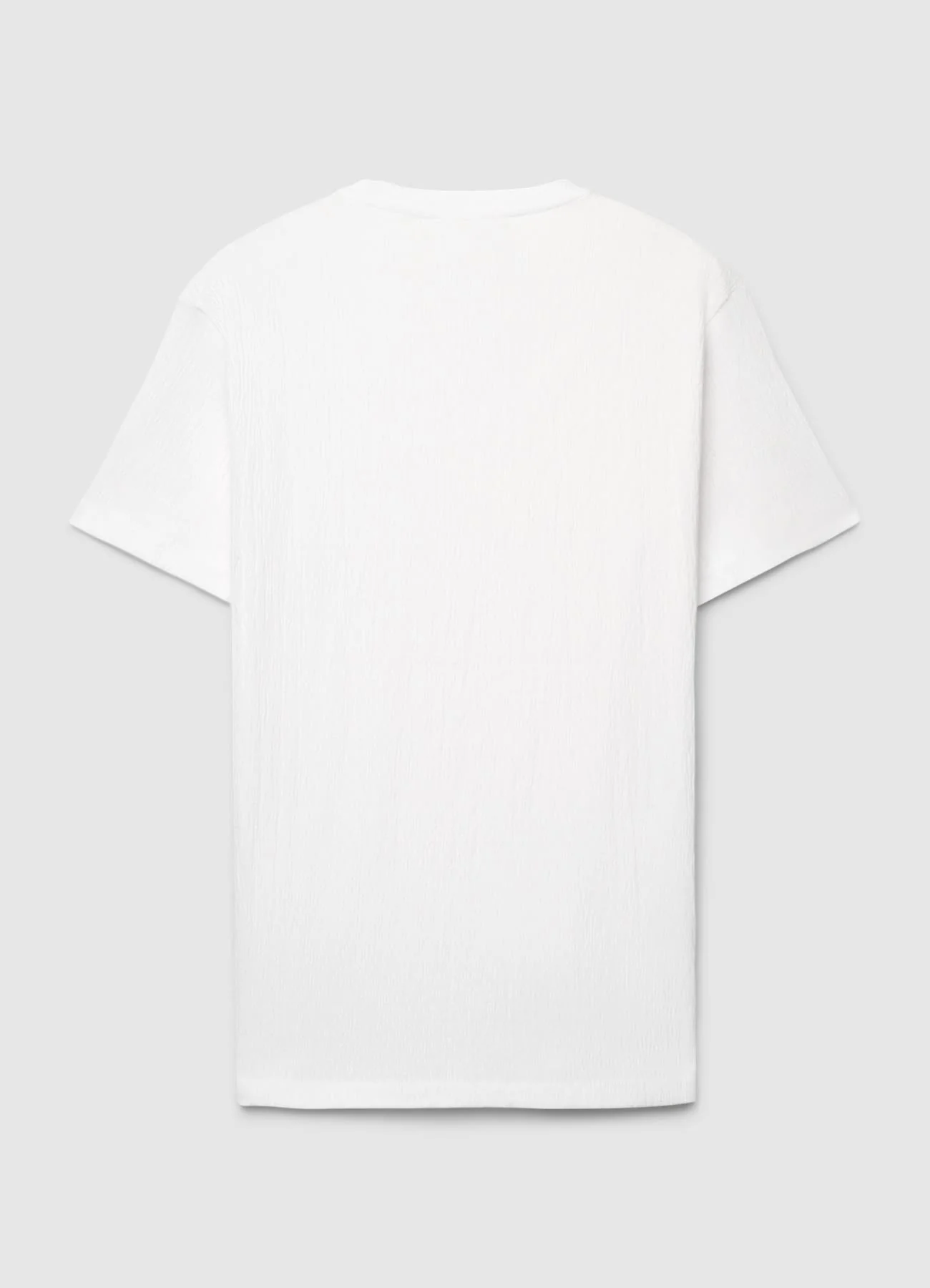 T-shirt a tinta unita con girocollo - Image 5