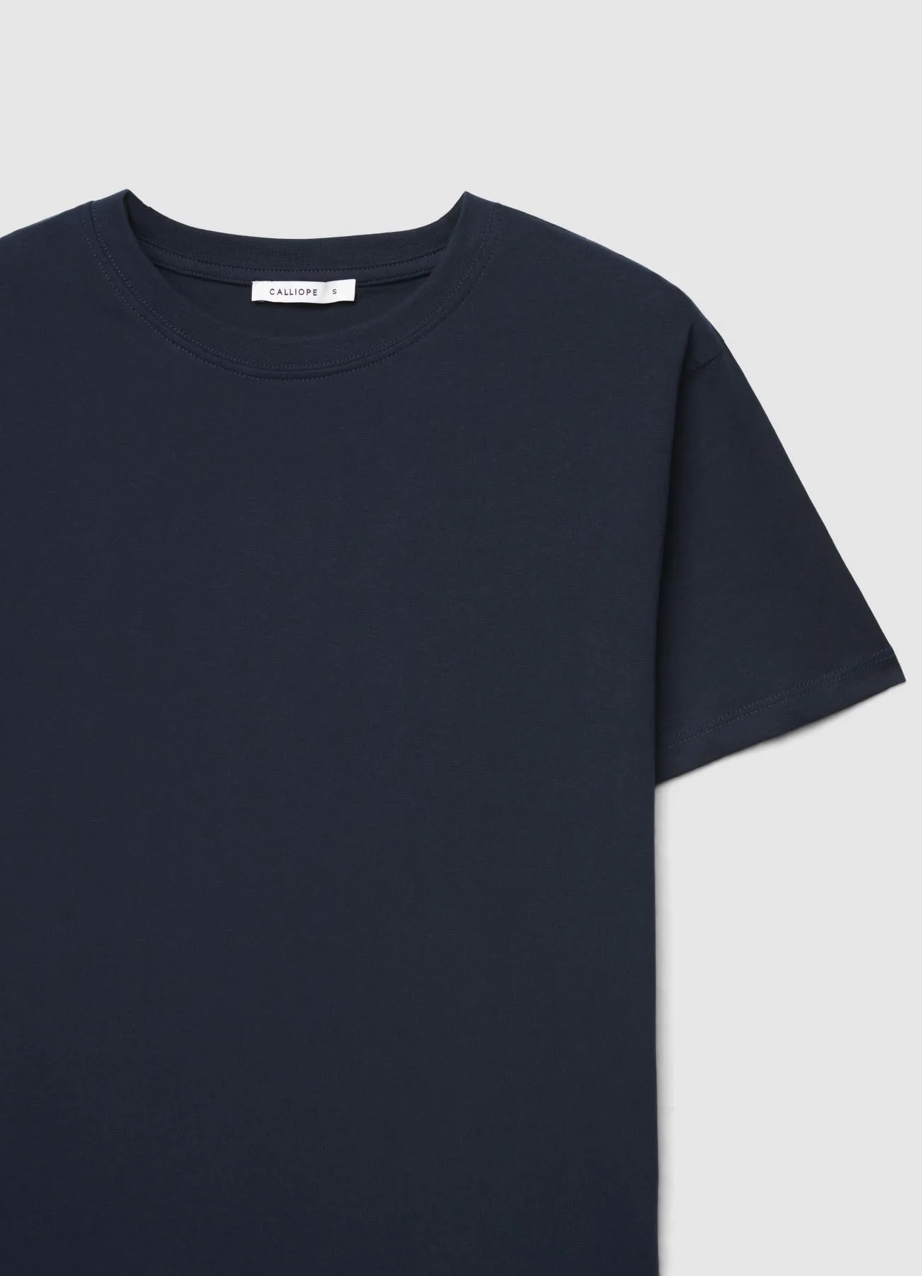 T-shirt a tinta unita con girocollo - Image 4