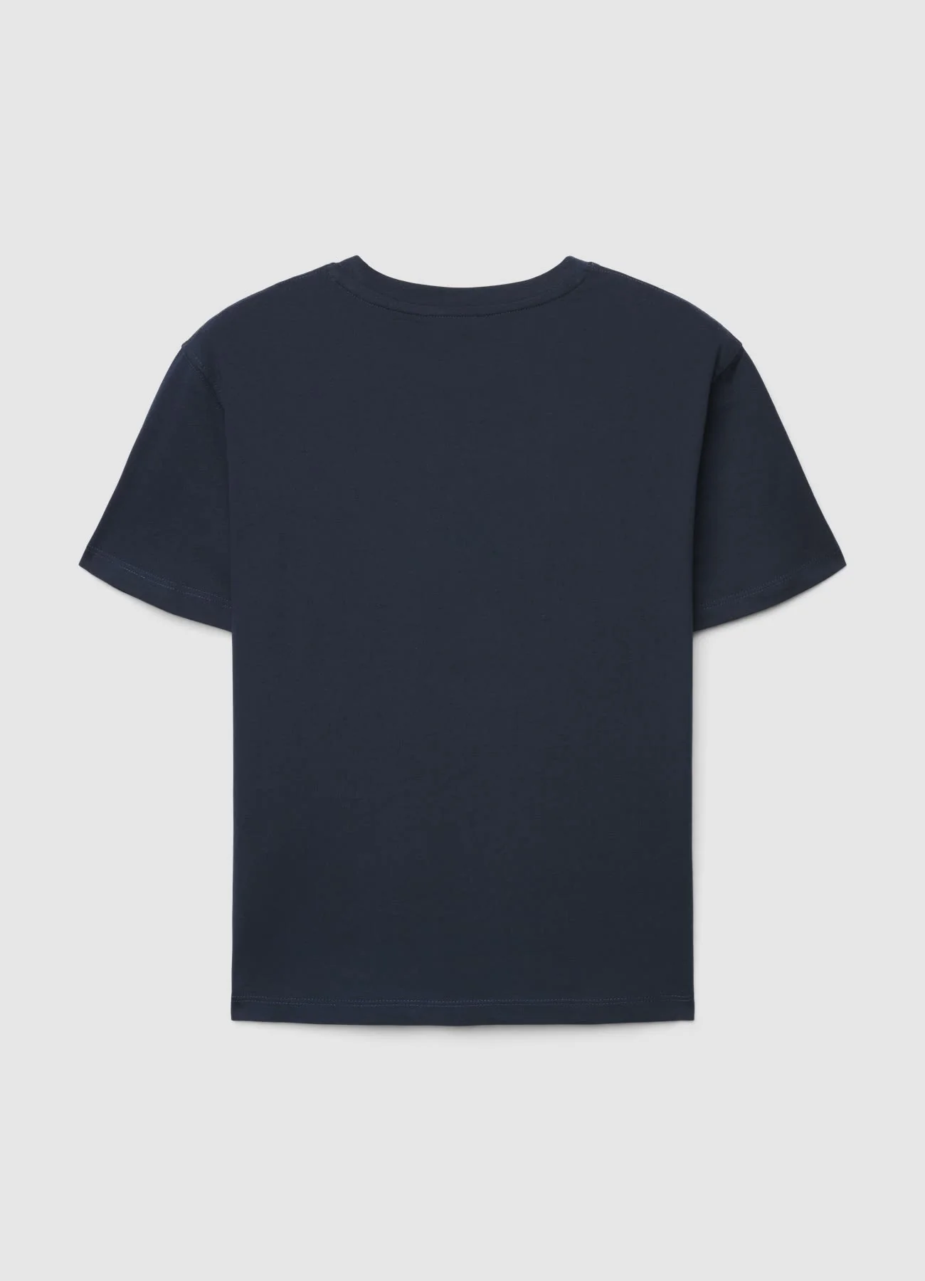 T-shirt a tinta unita con girocollo - Image 6