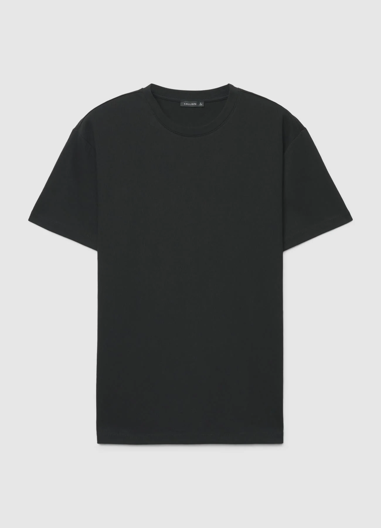 T-shirt a tinta unita con girocollo - Image 4