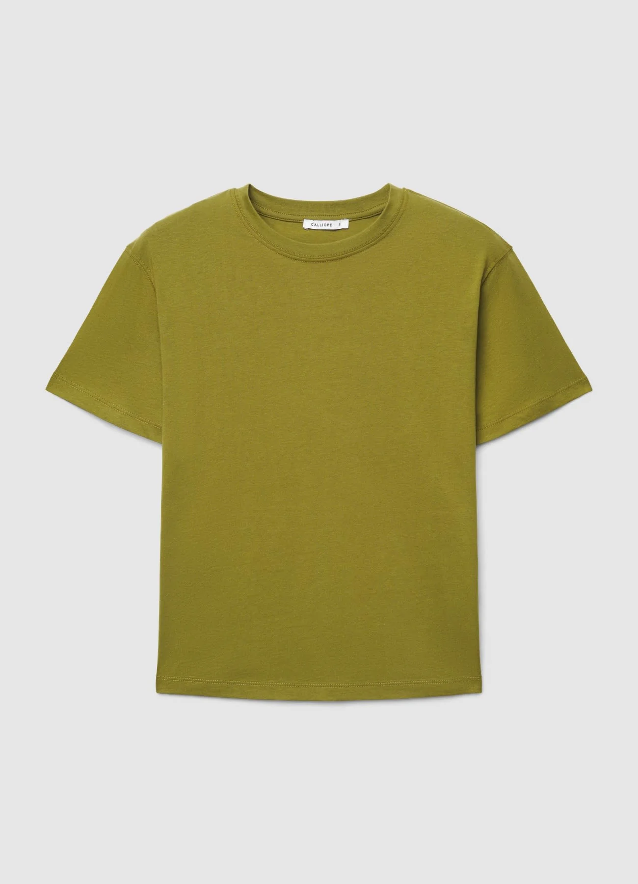 T-shirt a tinta unita con girocollo - Image 6