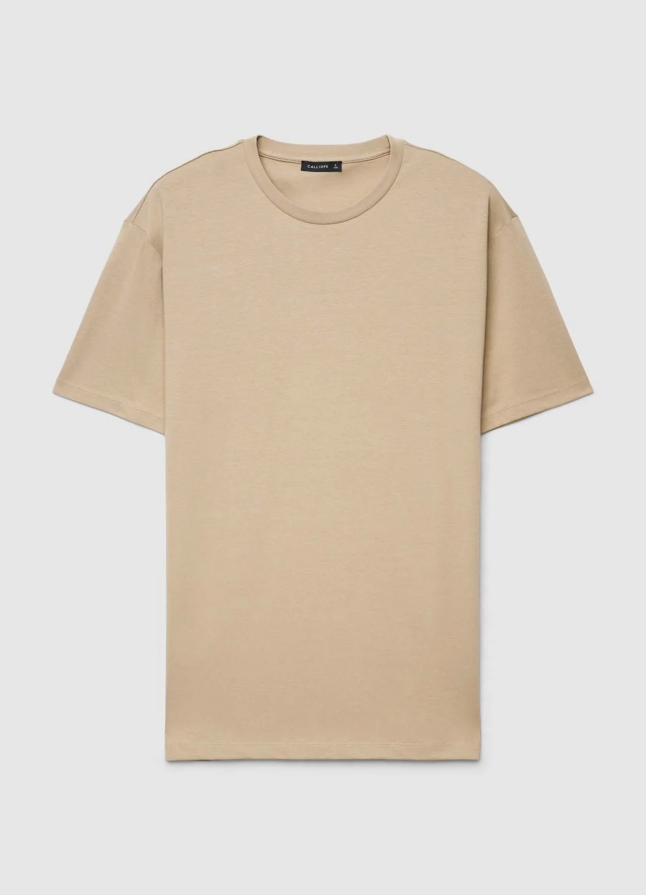 T-shirt a tinta unita con girocollo - Image 4