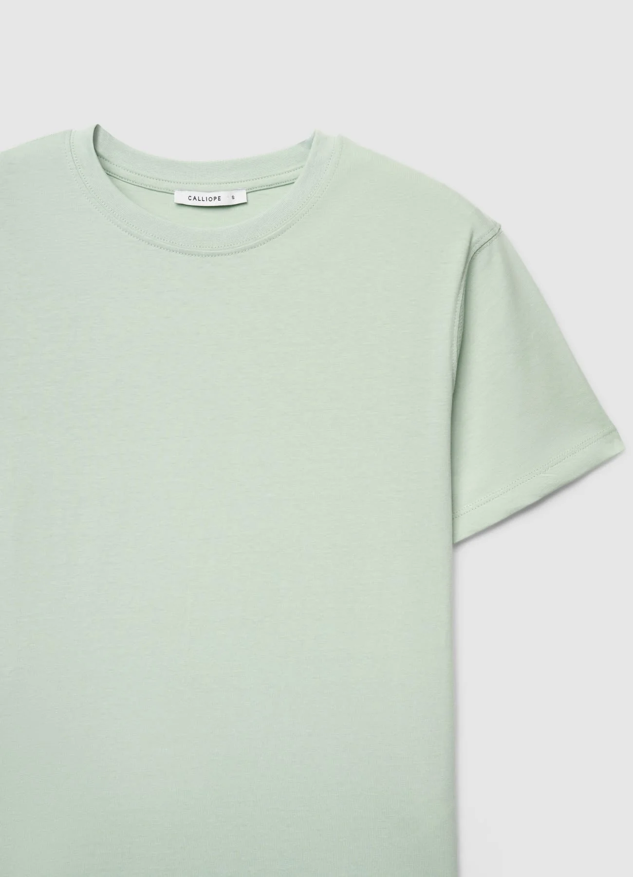 T-shirt a tinta unita con girocollo - Image 4