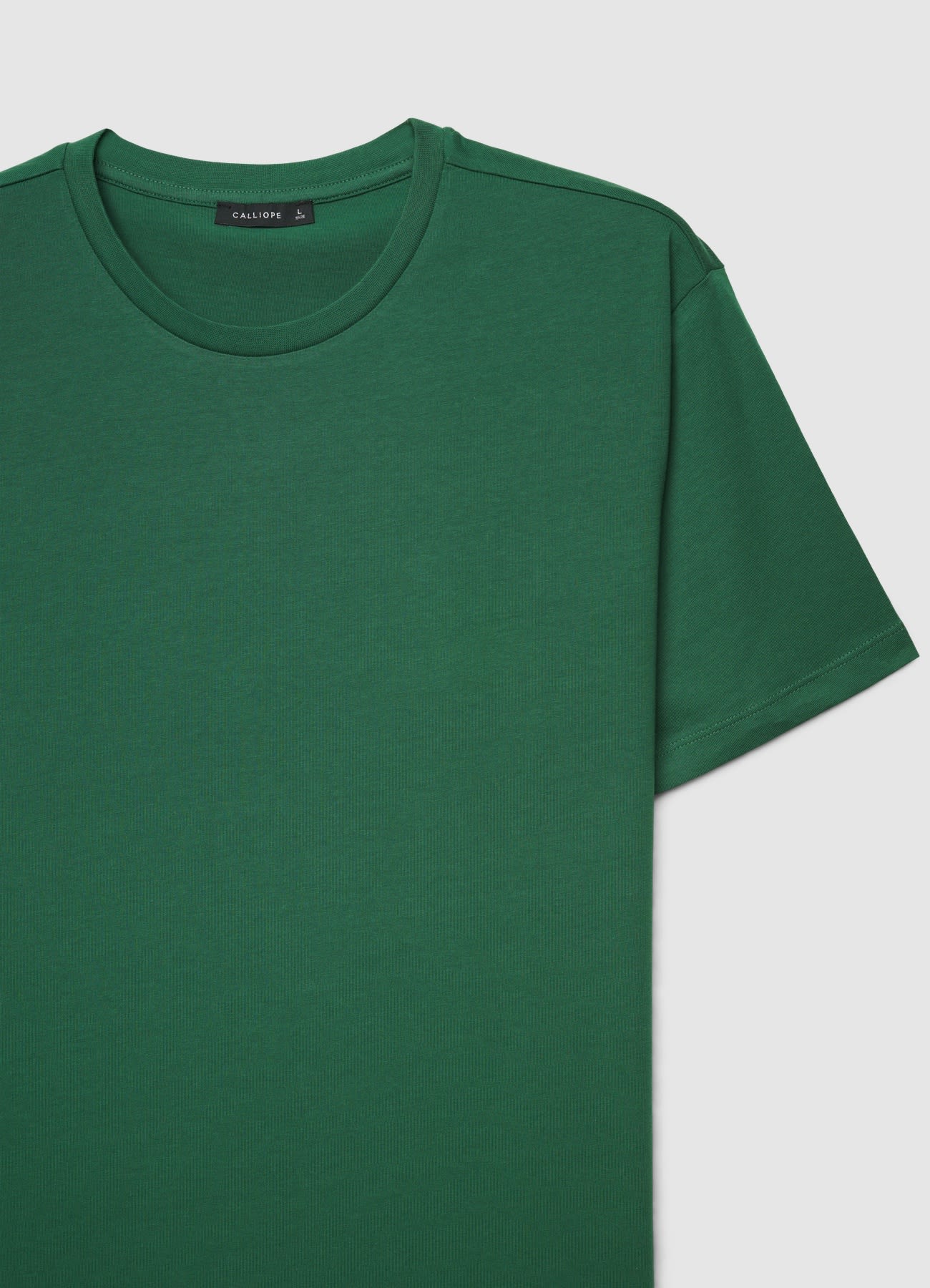 T-shirt a tinta unita con girocollo - Image 4