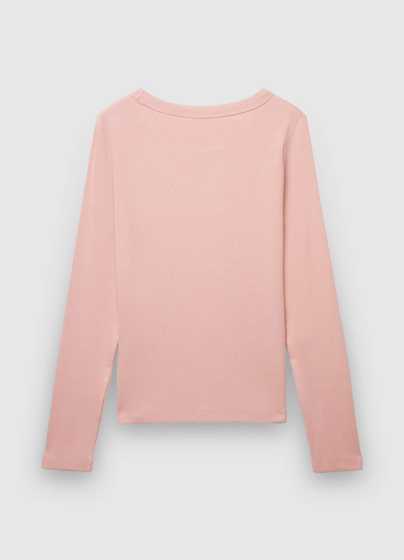 T-shirt a tinta unita con girocollo - Image 4