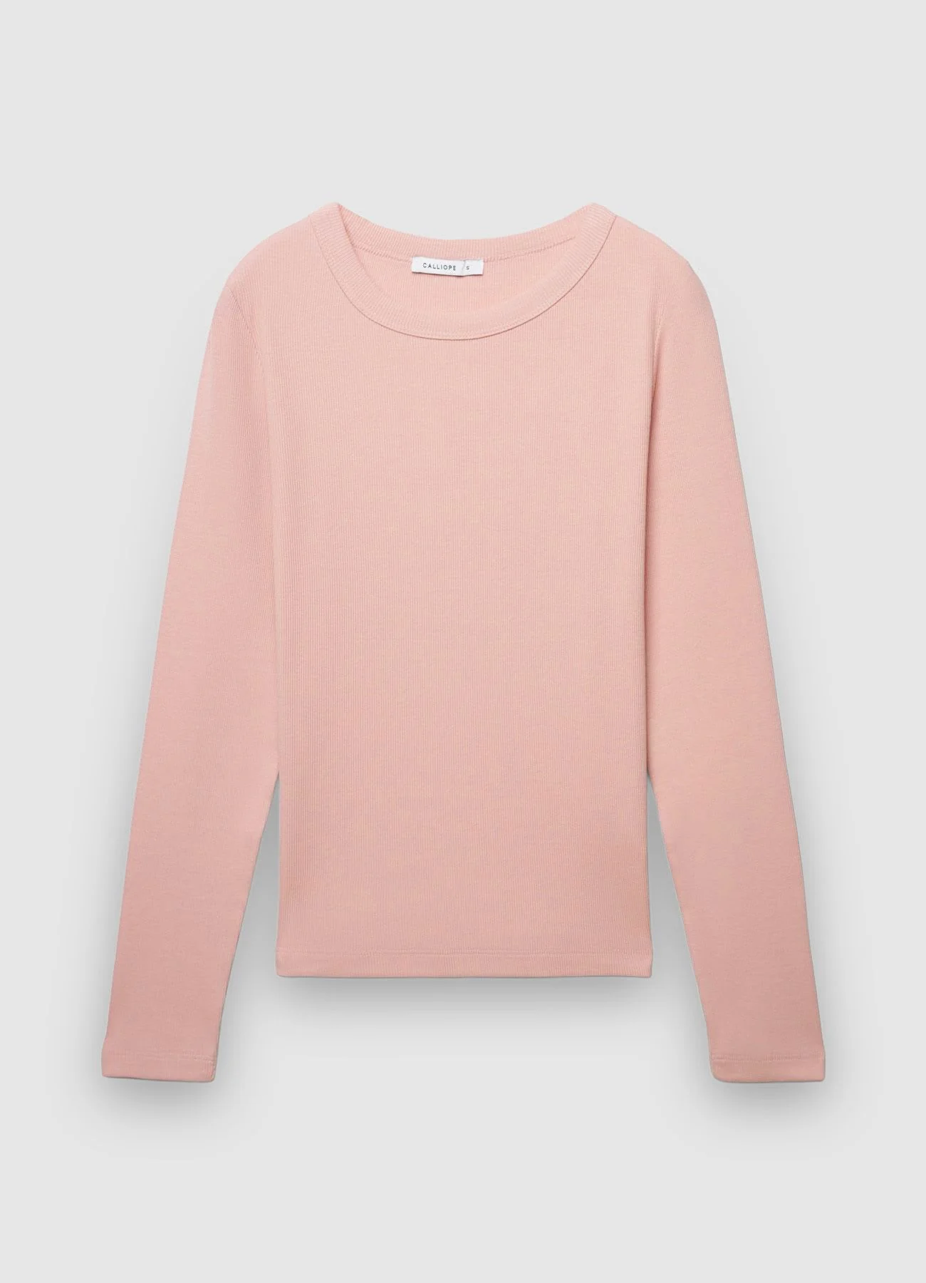 T-shirt a tinta unita con girocollo - Image 6