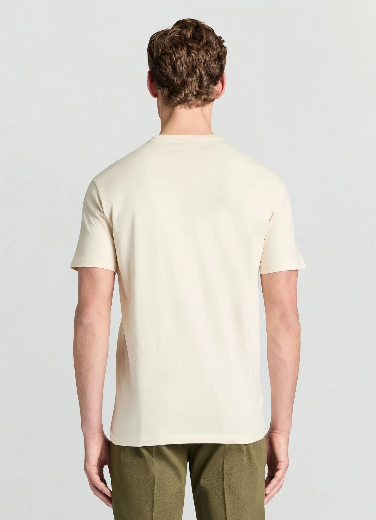 T-shirt a tinta unita girocollo - Image 3