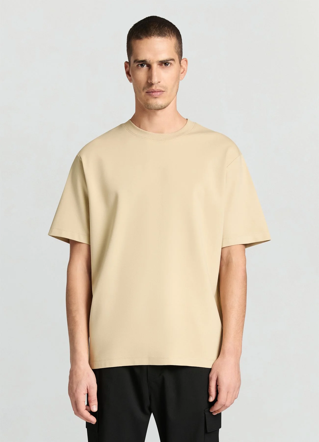 T-shirt ampia a tinta unita - Image 3