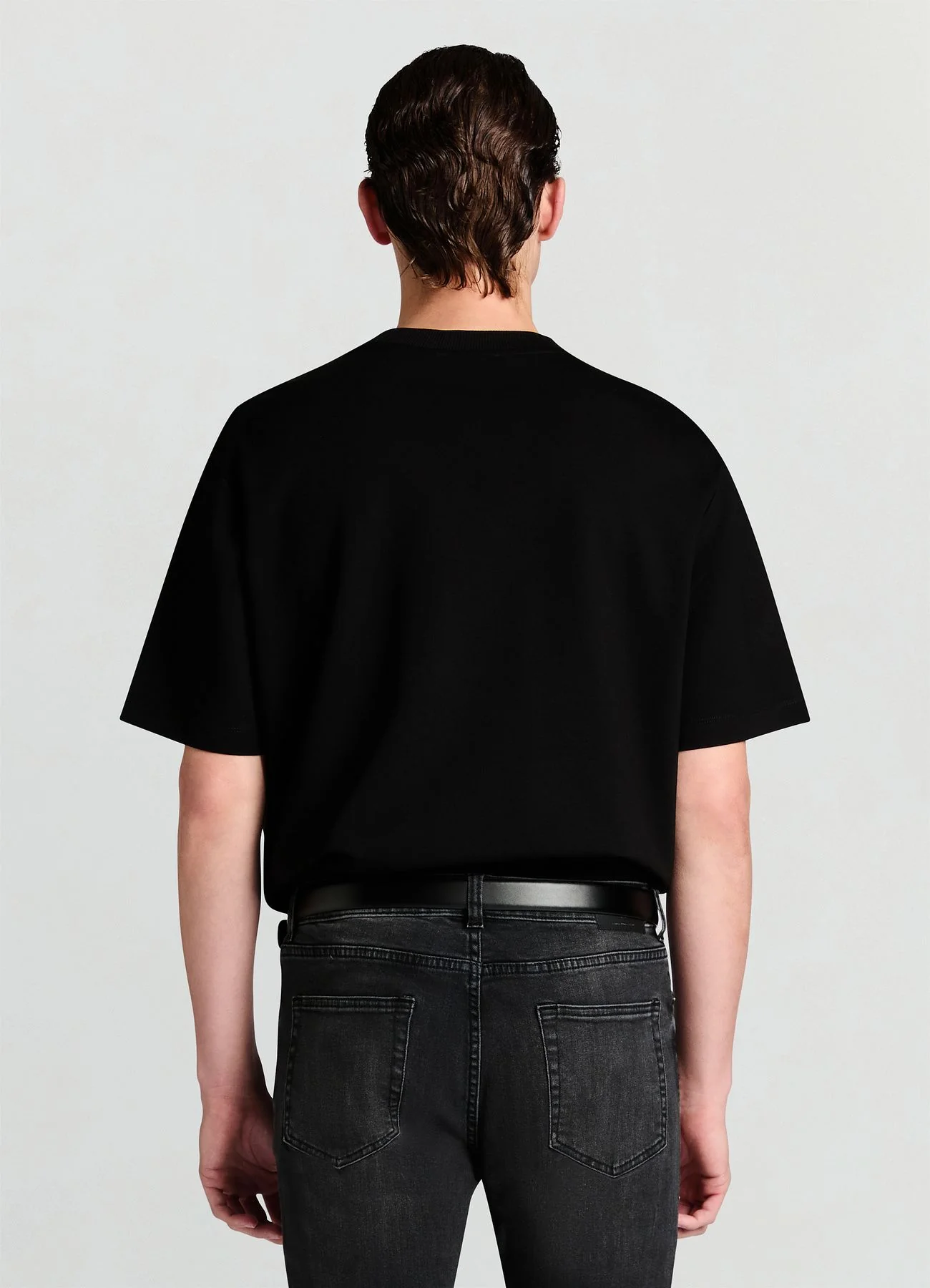 T-shirt ampia a tinta unita - Image 3