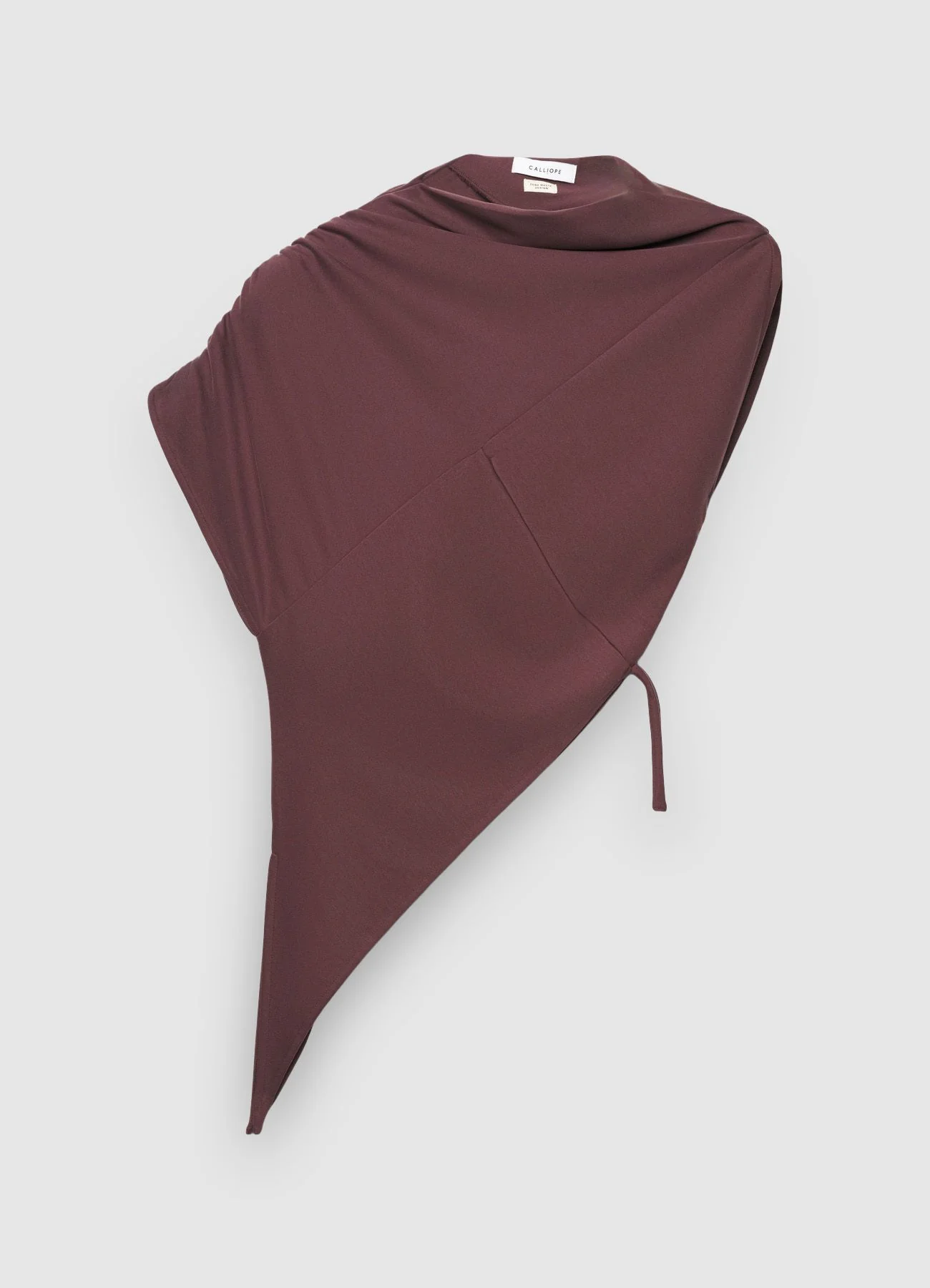T-shirt asimmetrica con pinces - Image 6