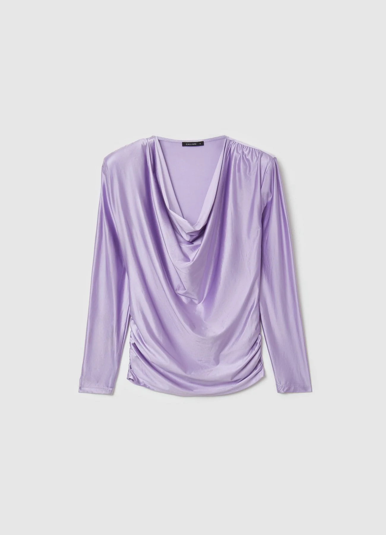 T-shirt collo sciallato - Image 5