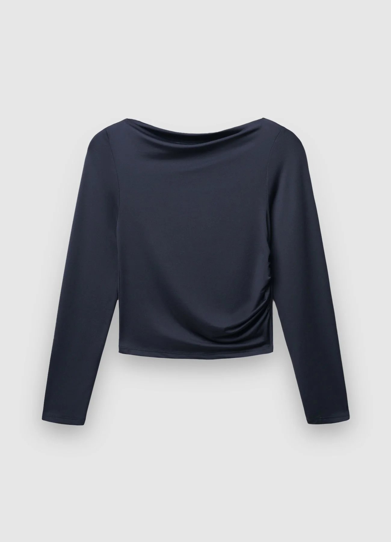 T-shirt collo sciallato - Image 5