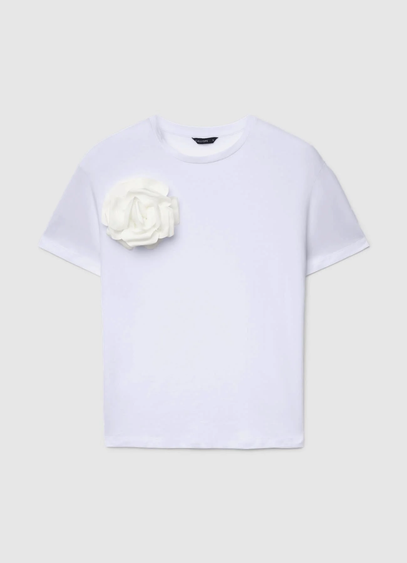T-shirt con applicazione fiore - Image 5