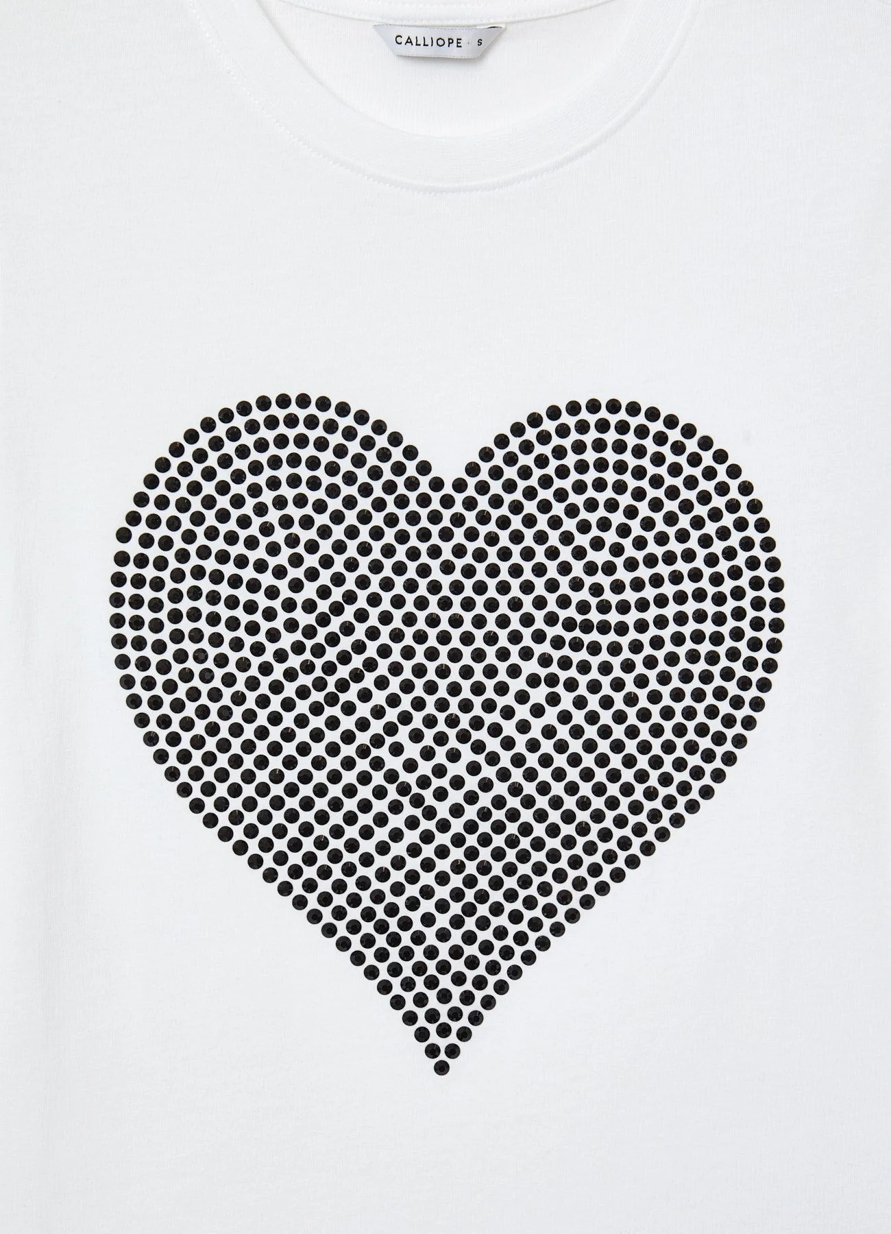 T-shirt con cuore di strass - Image 5