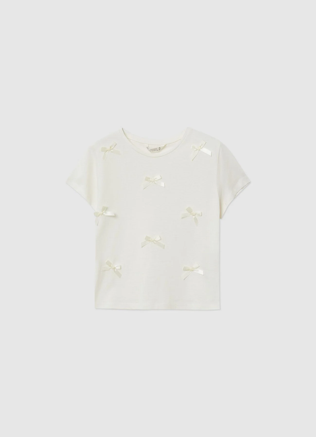 T-shirt con fiocchetti