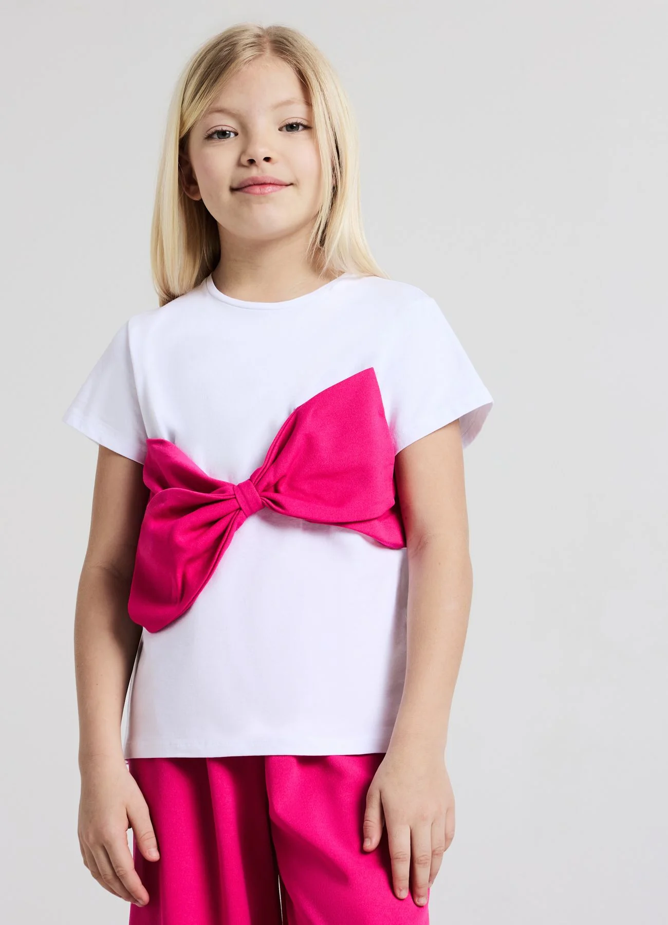 T-shirt con fiocco