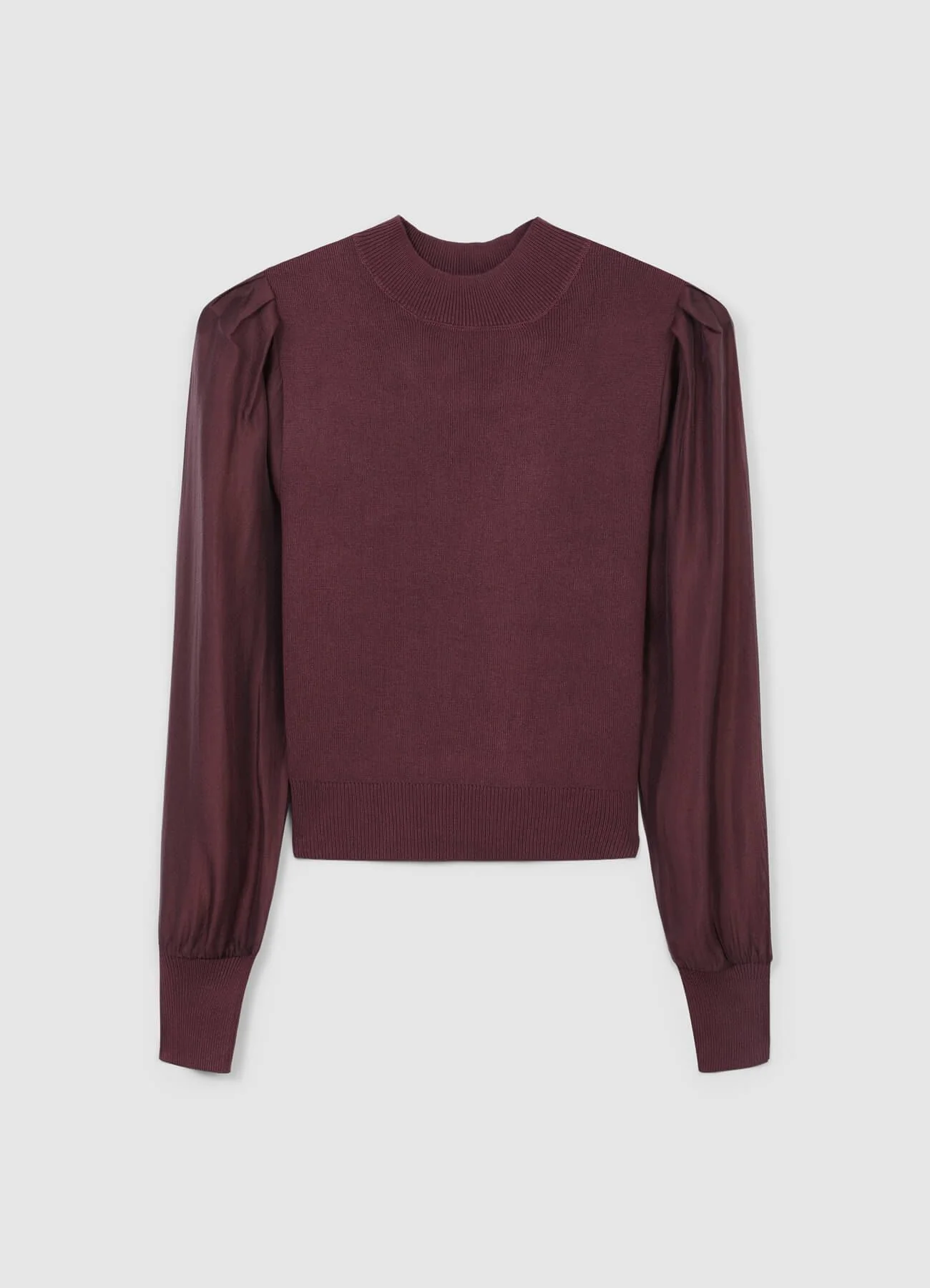 T-shirt con maniche organza - Image 4