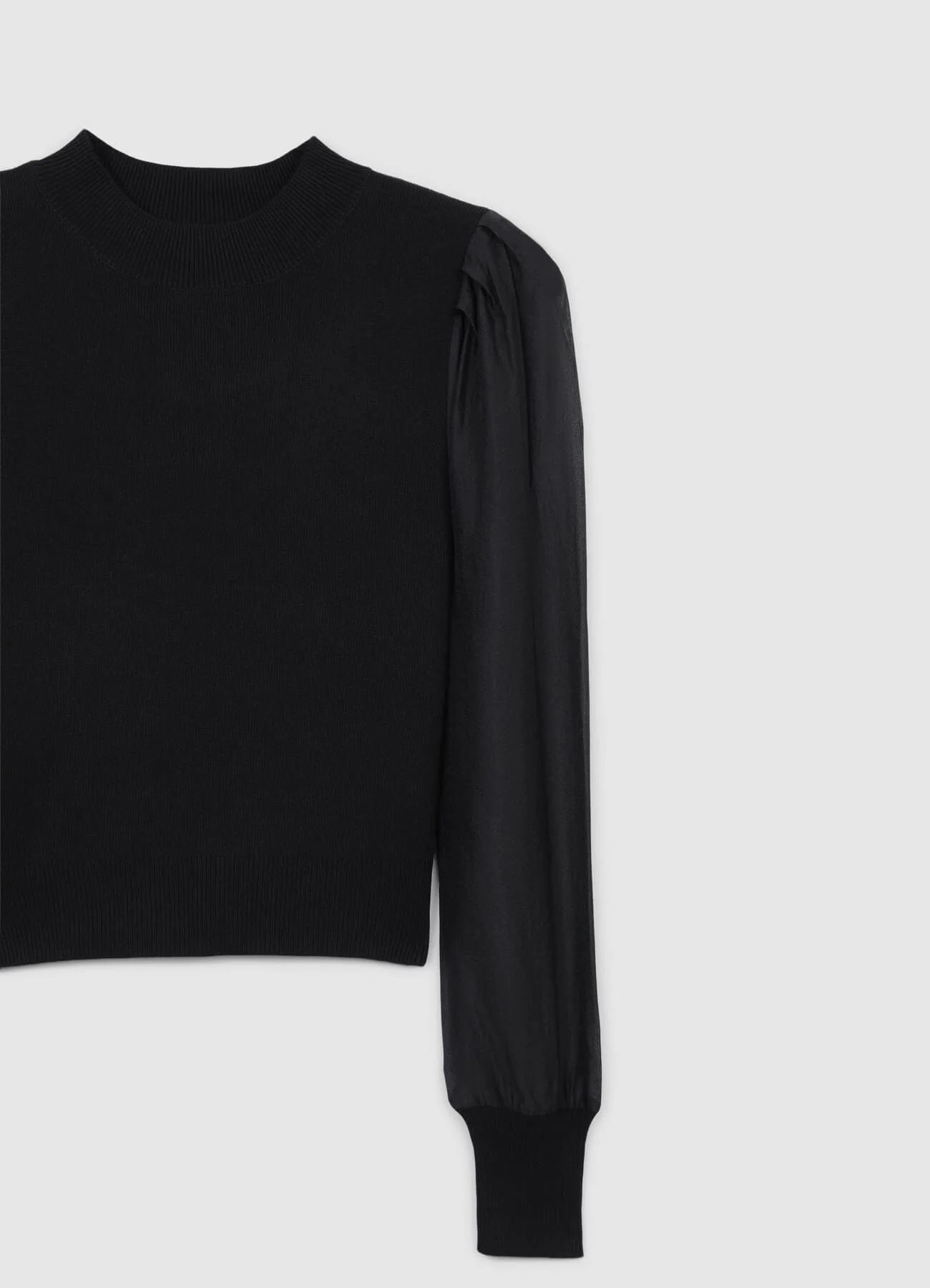 T-shirt con maniche organza - Image 4