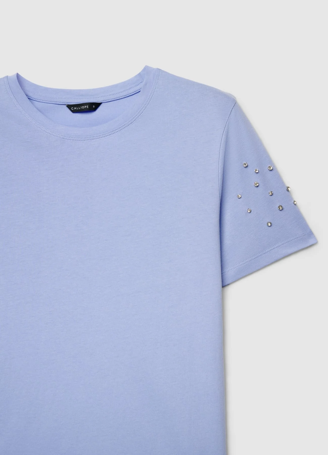 T-shirt con maniche strass - Image 3