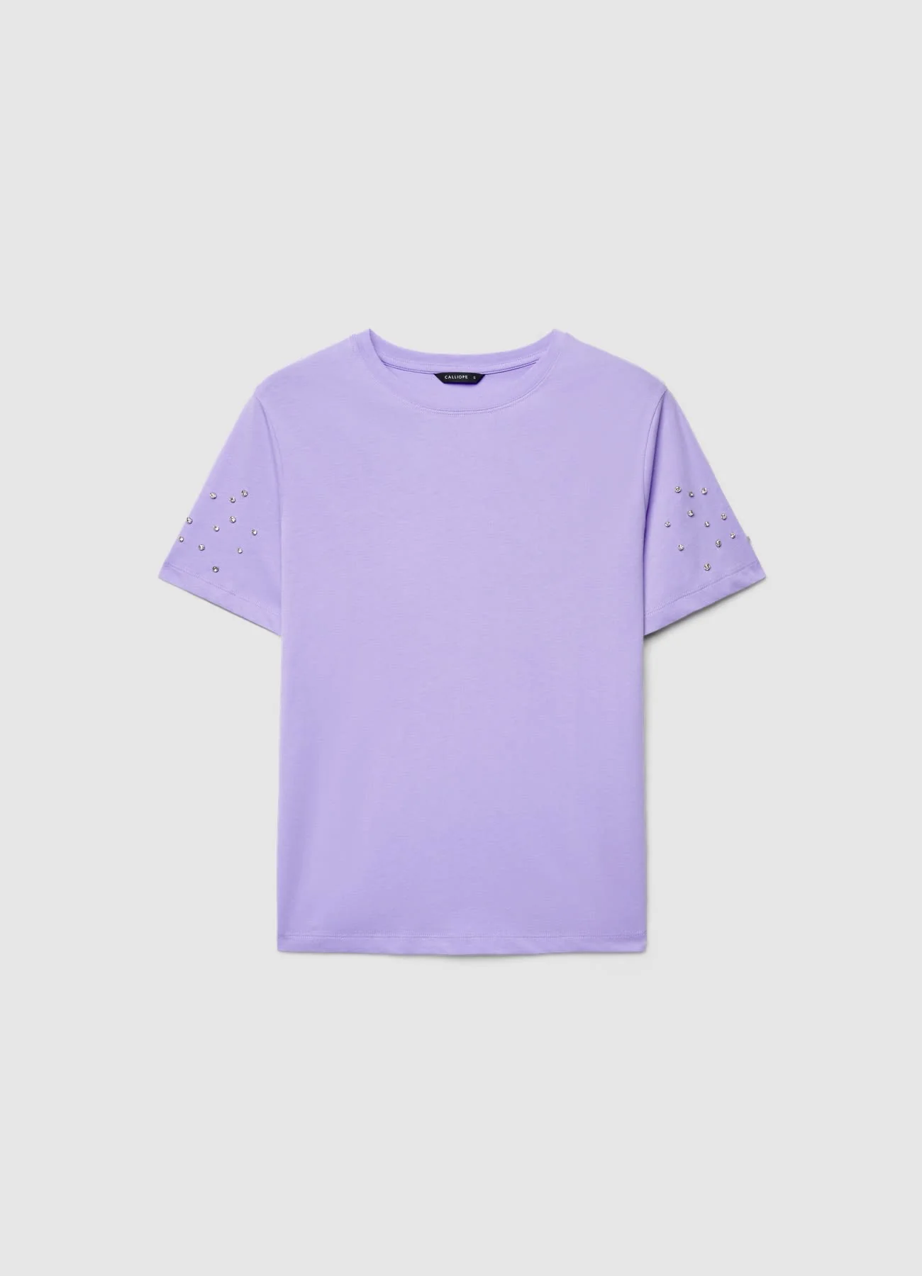 T-shirt con maniche strass - Image 4