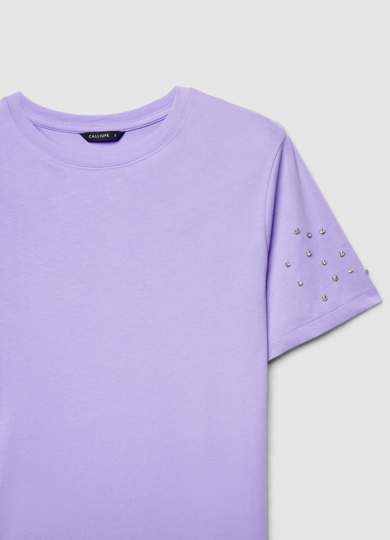 T-shirt con maniche strass - Image 6
