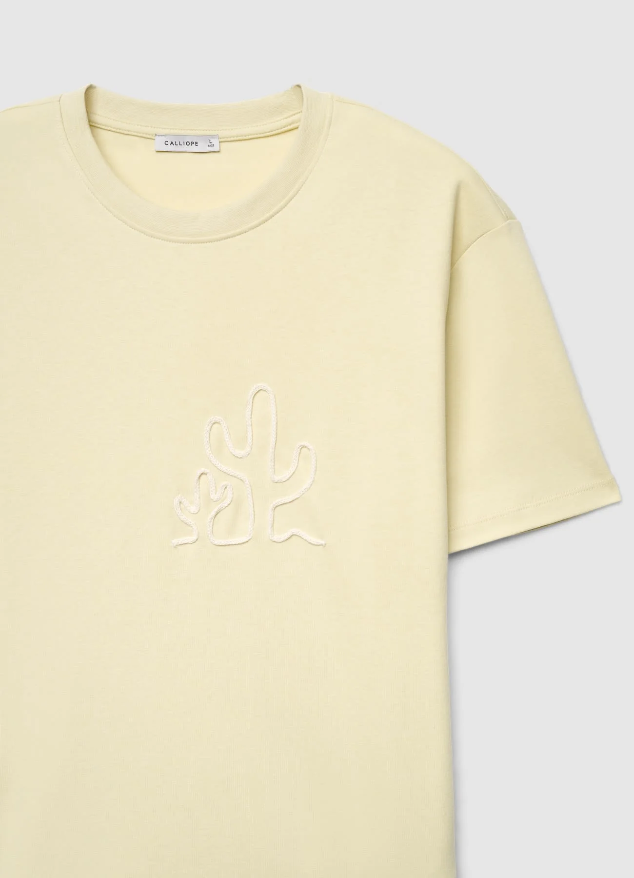 T-shirt con ricamo cactus - Image 3
