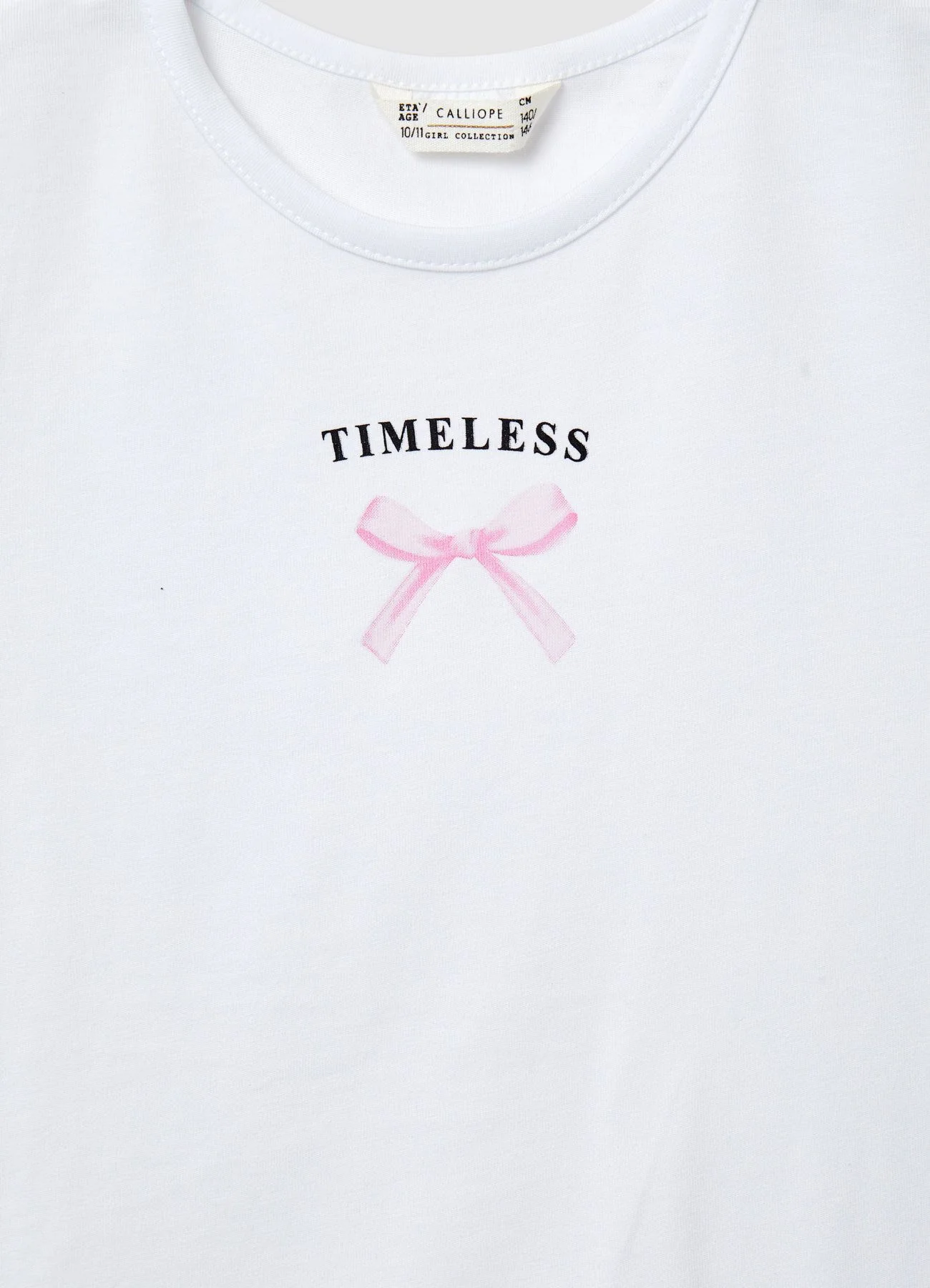 T-shirt con scritta e fiocco - Image 5