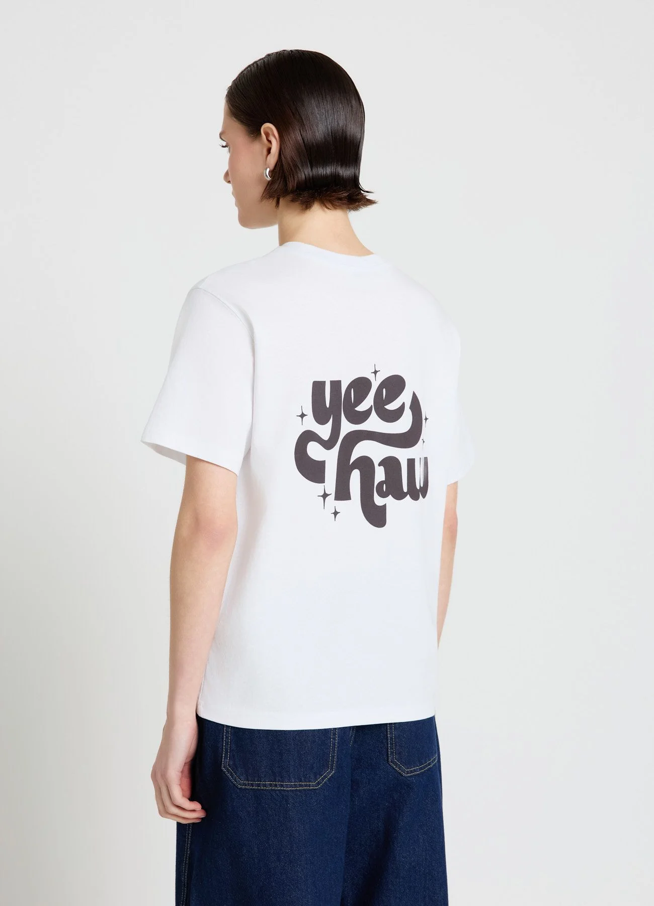 T-shirt con scritta fronte/retro - Image 3