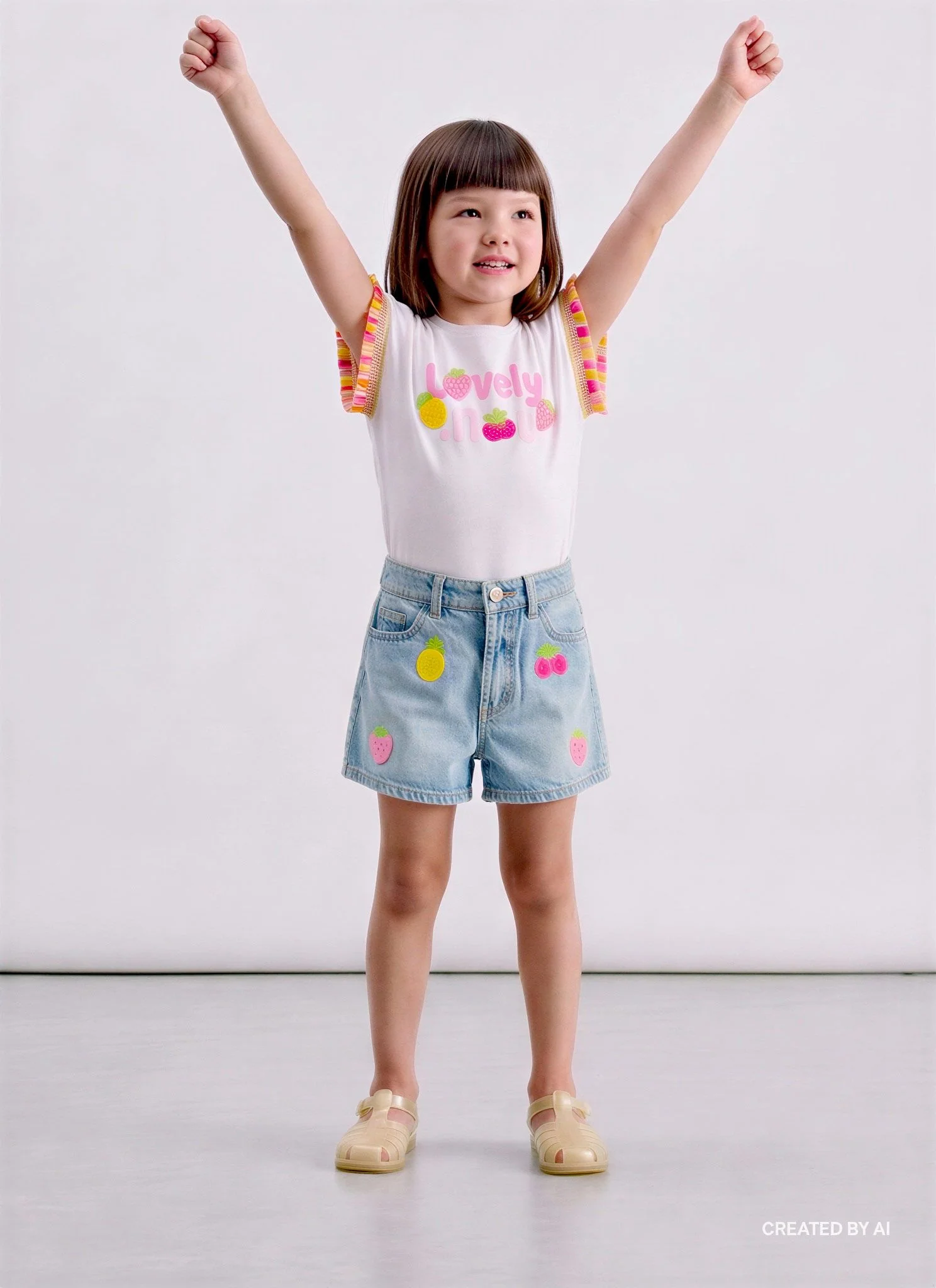 T-shirt con stampa e applicazioni crochet - Image 4