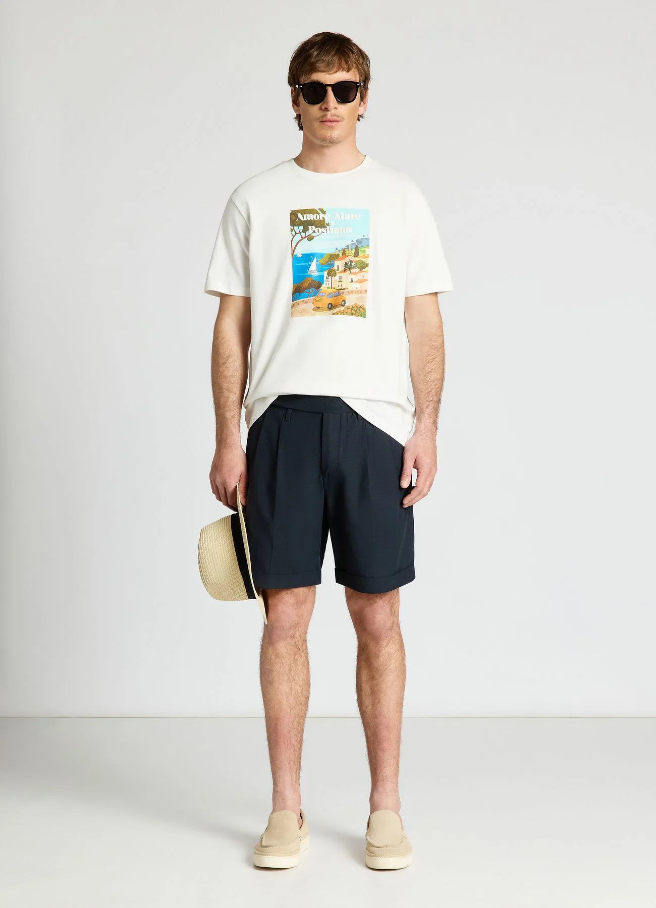 T-shirt con stampa mare - Image 3