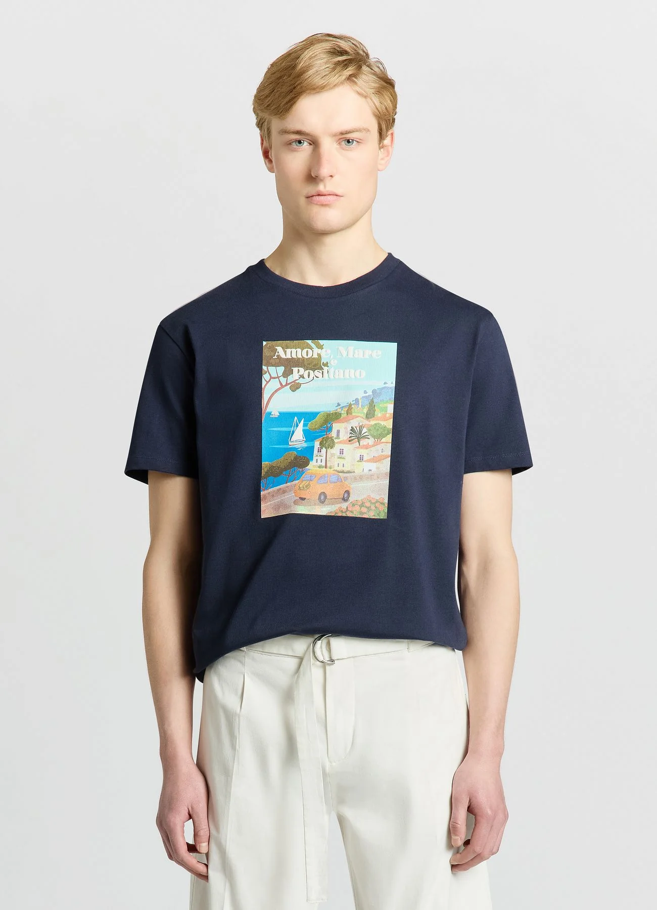 T-shirt con stampa mare - Image 3