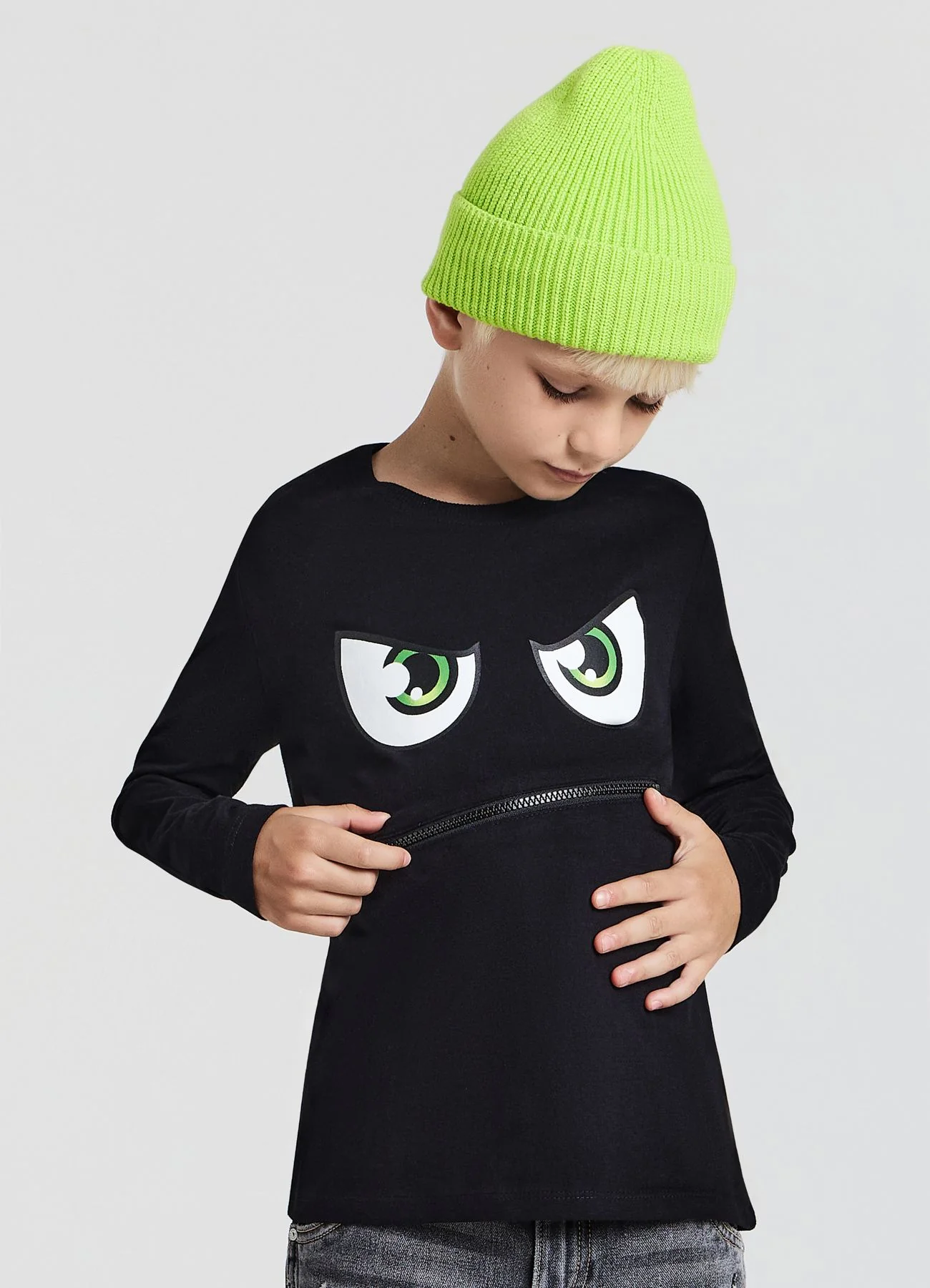 T-shirt con stampa mostro - Image 2