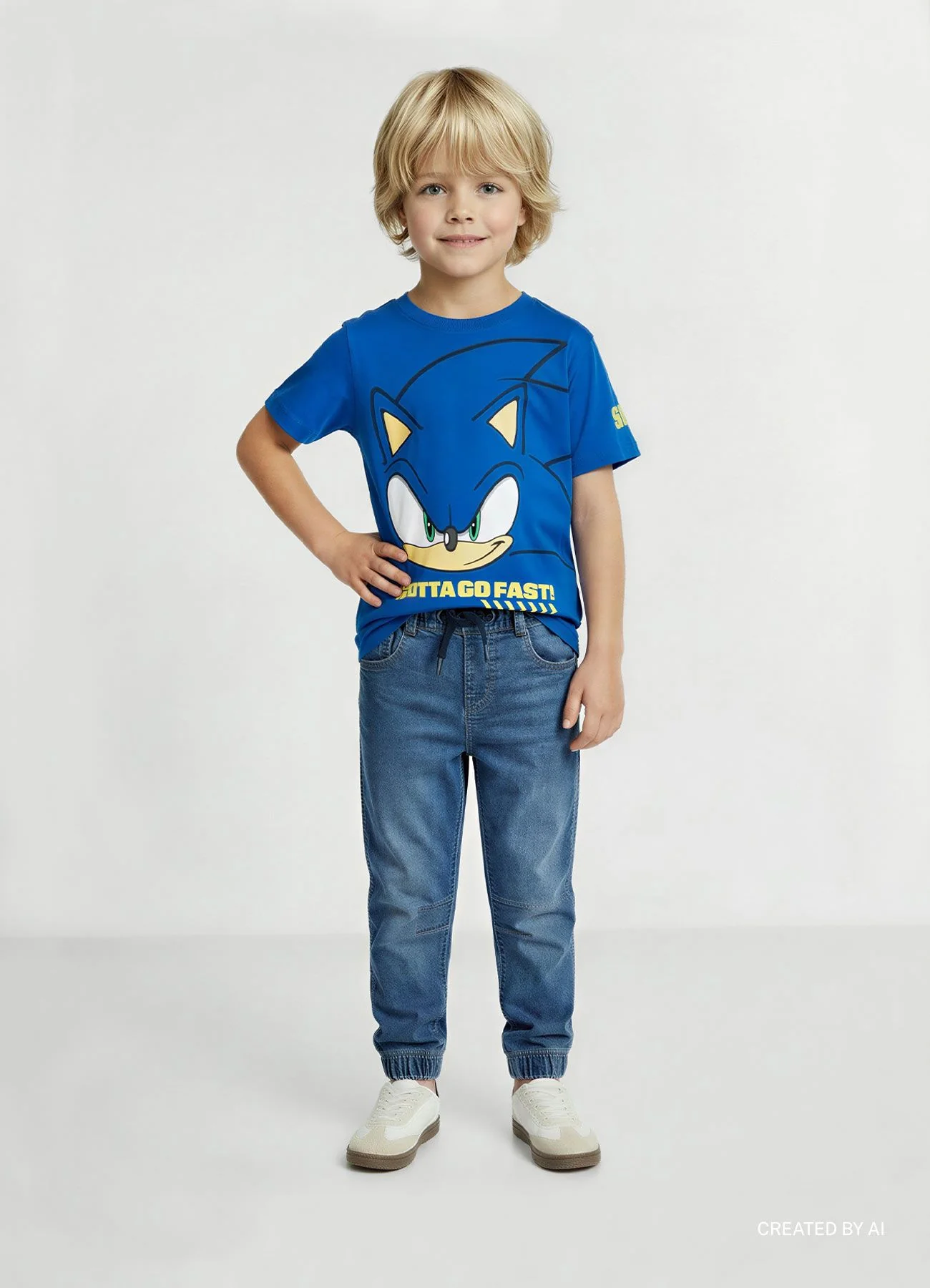 T-shirt con stampa Sonic