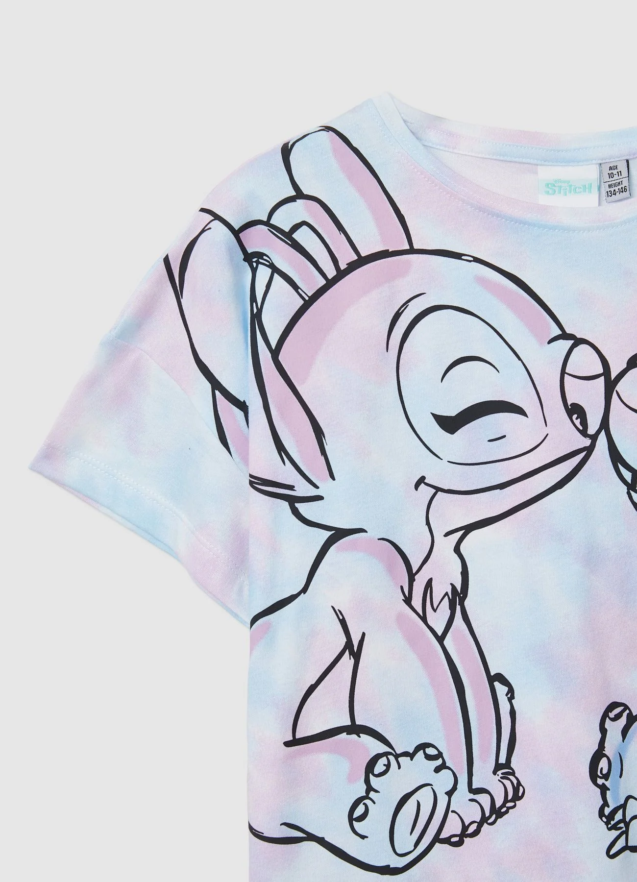 T-shirt con stampa Stitch ed Angel - Image 5