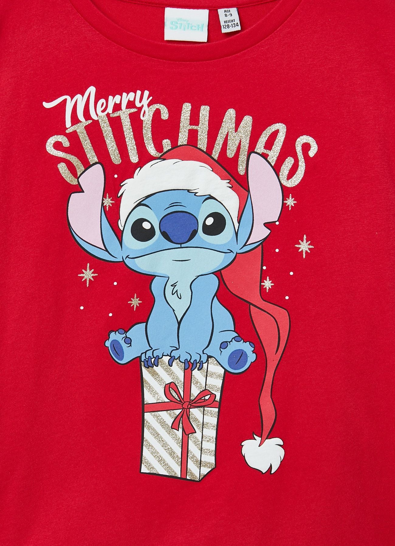 T-shirt con stampa Stitch natalizia - Image 6