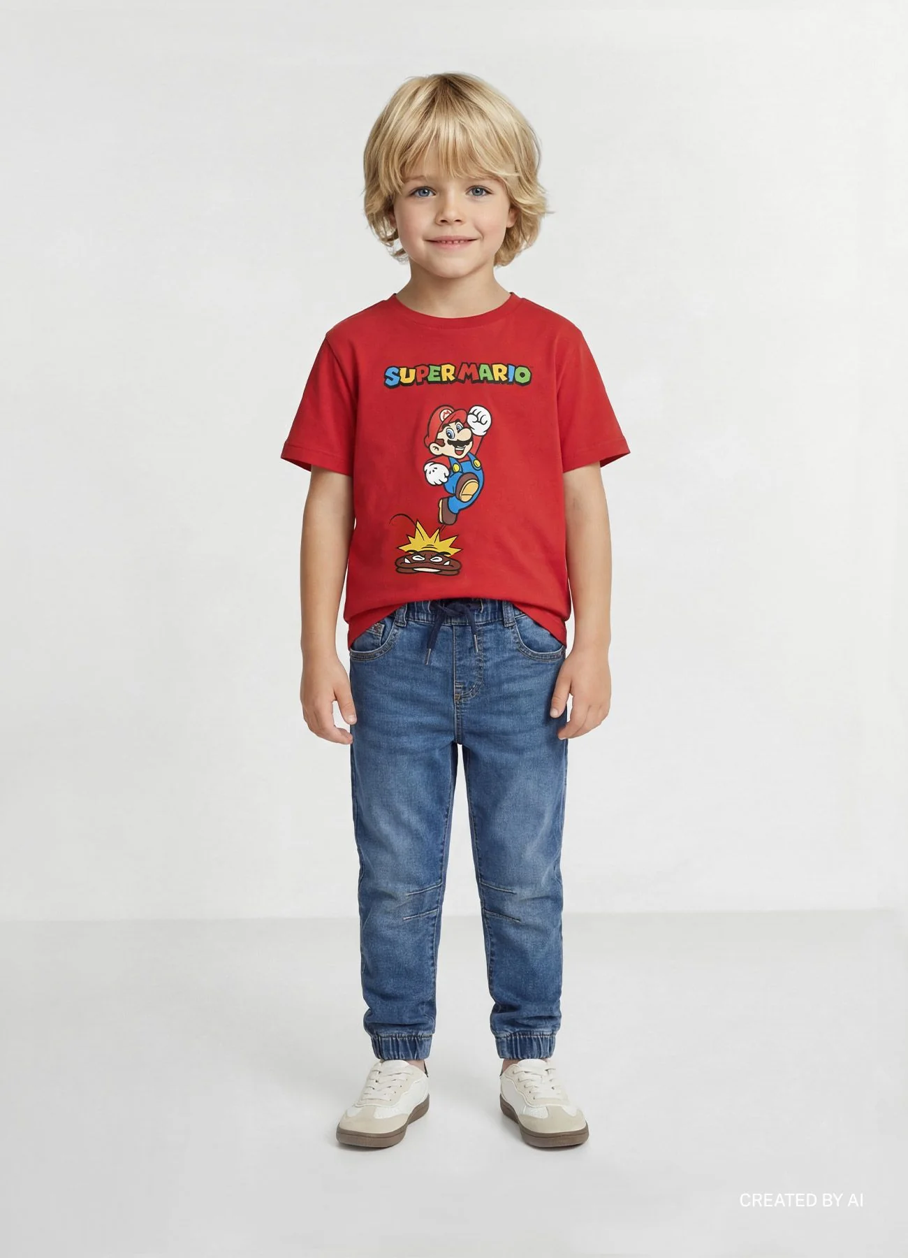 T-shirt con stampa Super Mario - Image 2