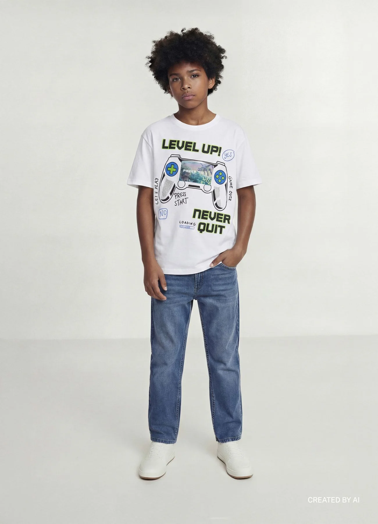T-shirt con stampa videogame