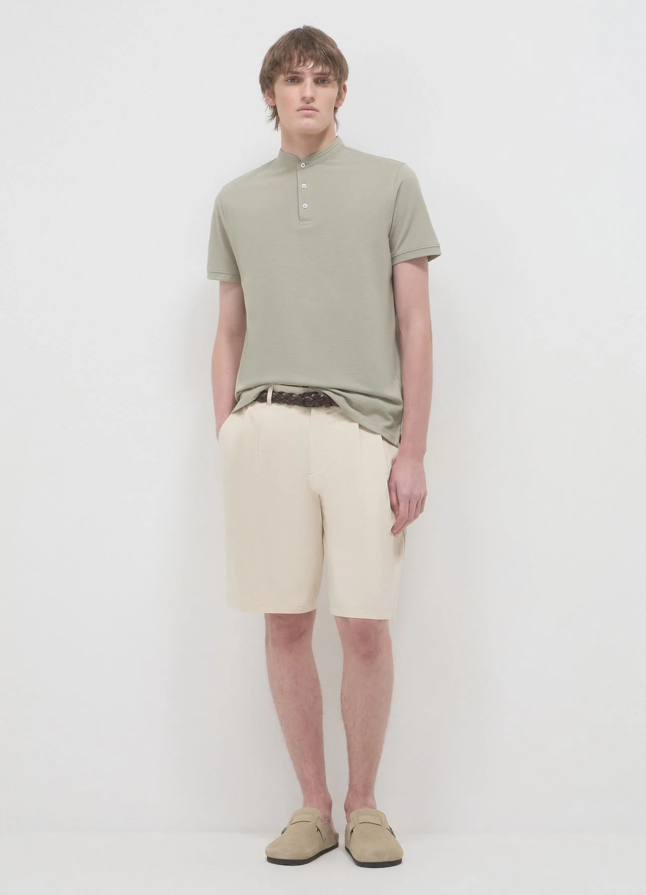 T-shirt coreana tinta unita