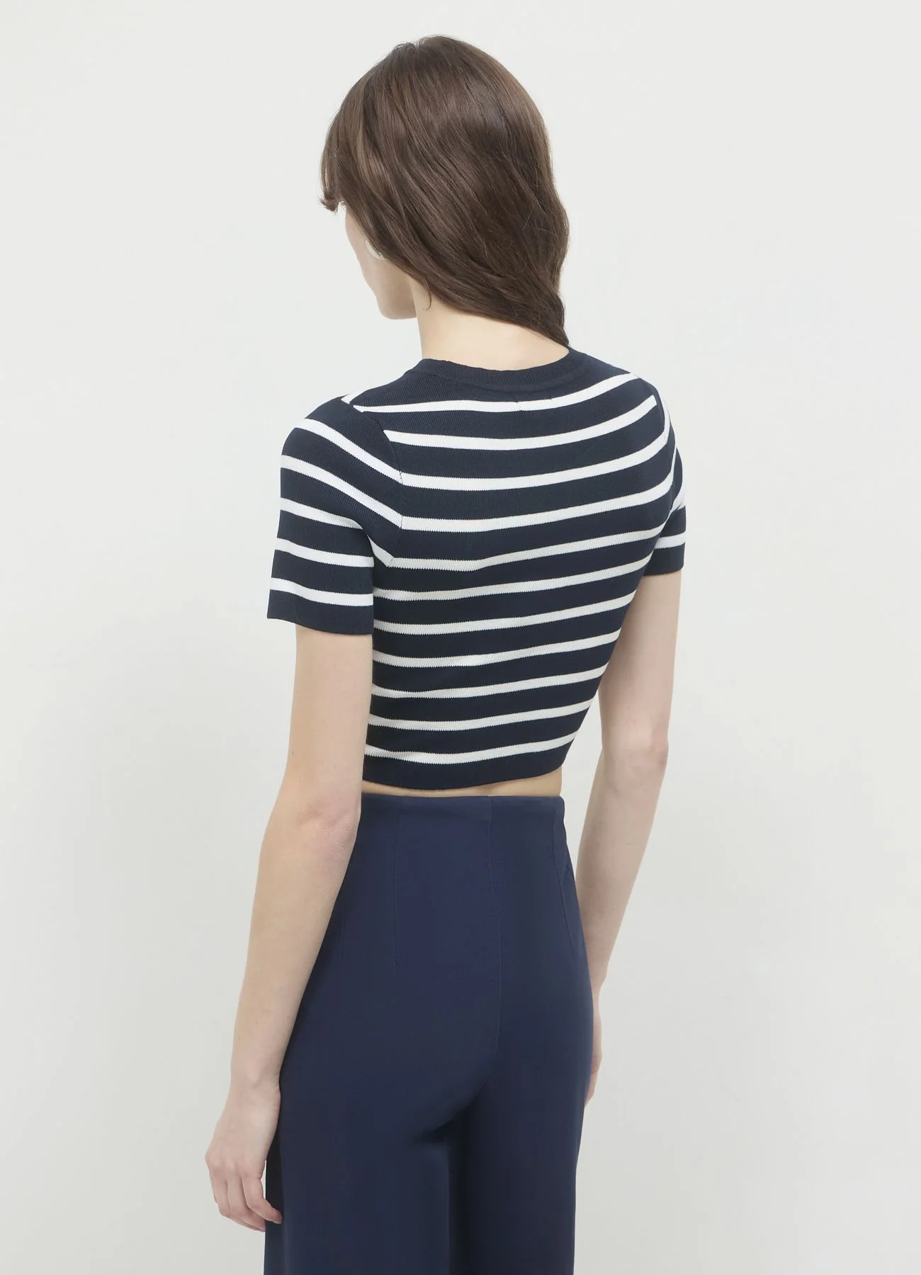 T-shirt crop a righe - Image 2