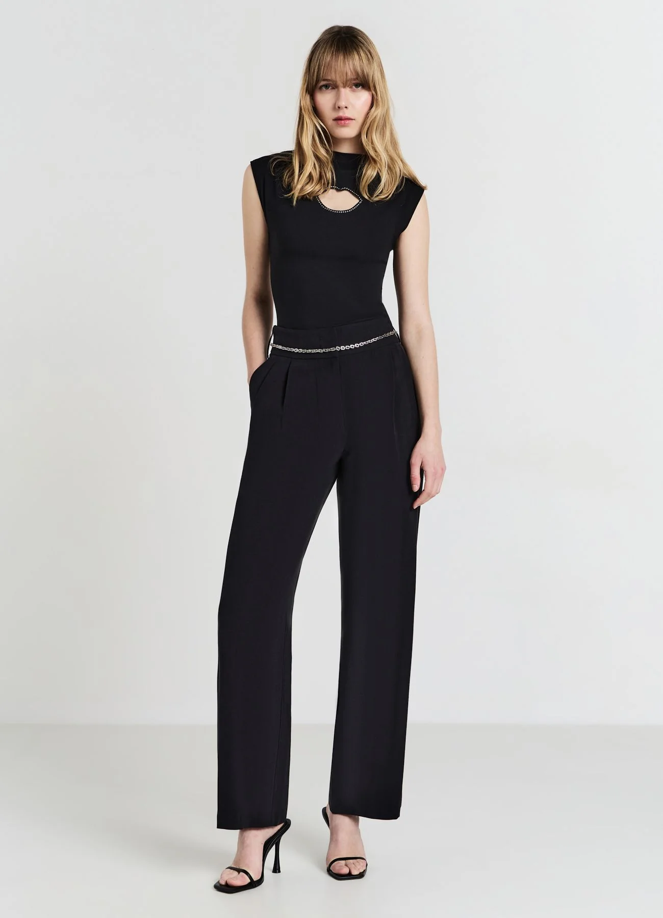 T-shirt cut out strass - Image 3