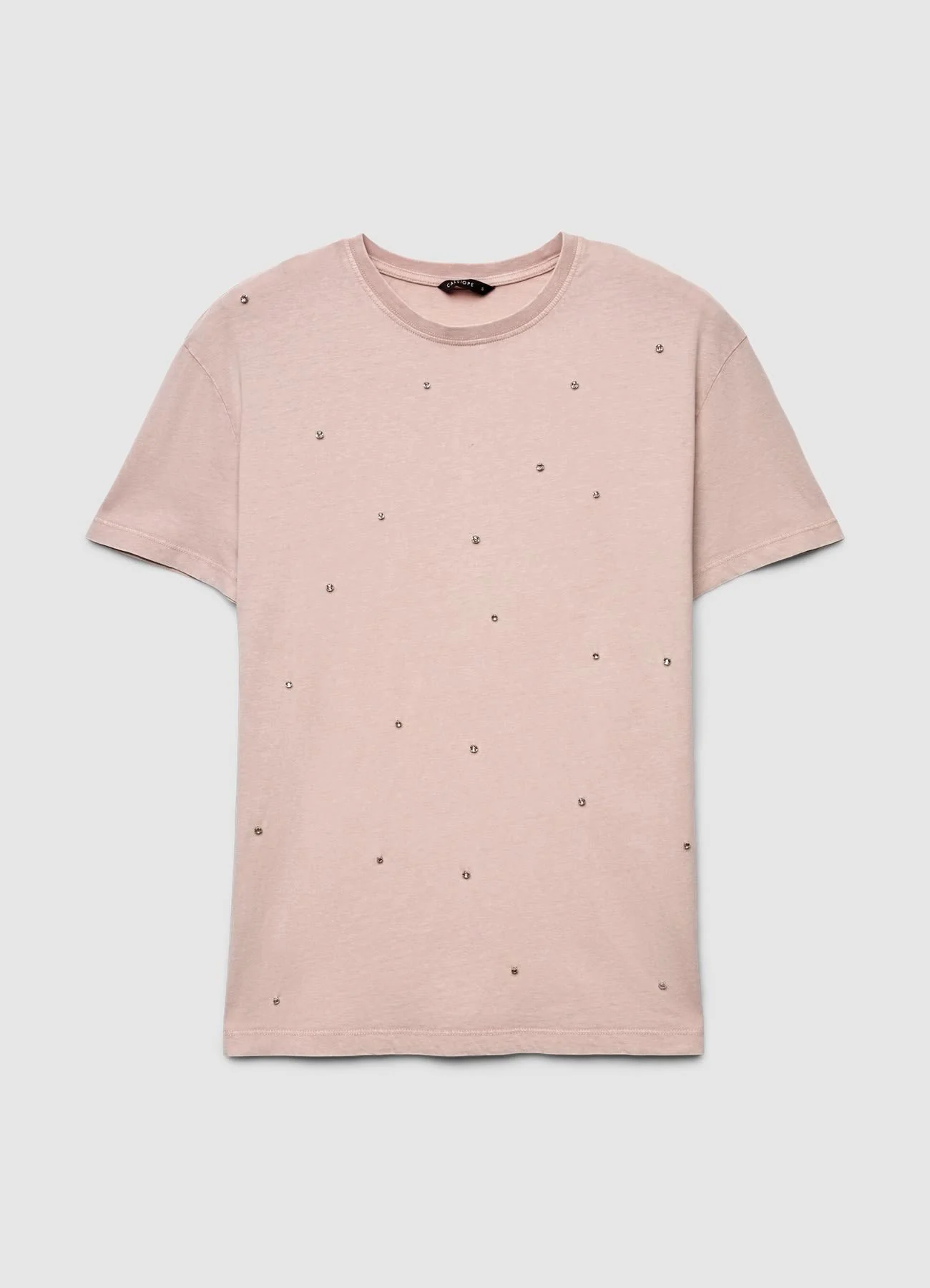T-shirt effetto slavato con strass - Image 6