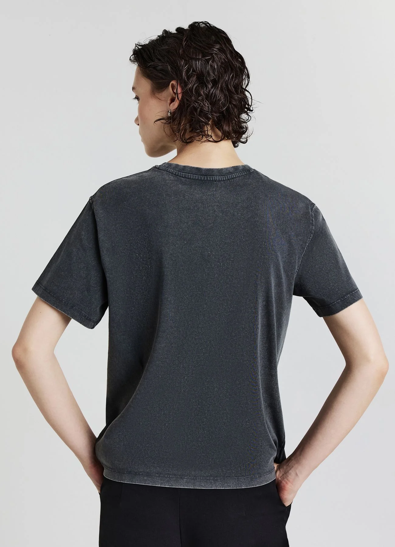 T-shirt effetto slavato