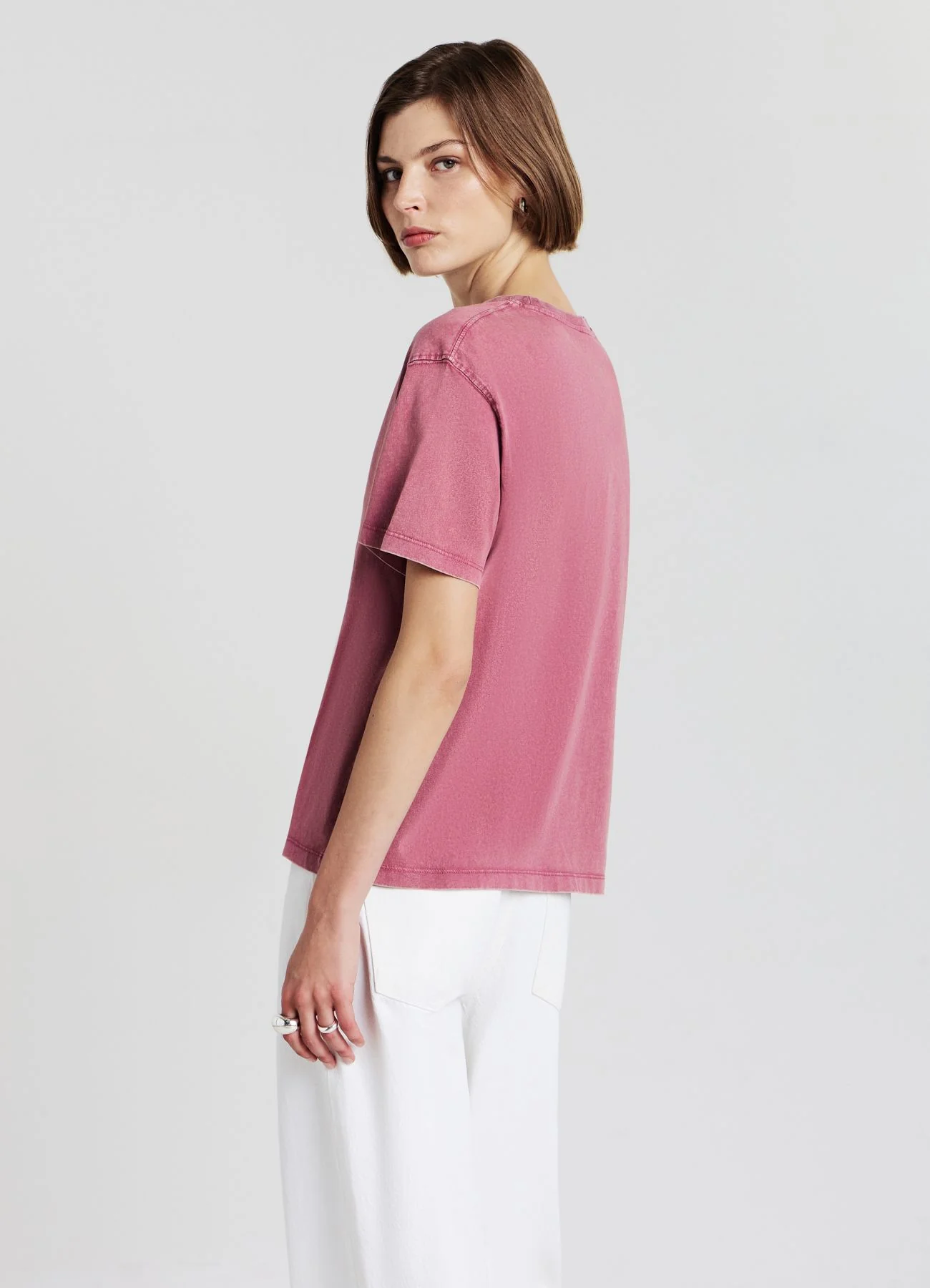 T-shirt effetto slavato