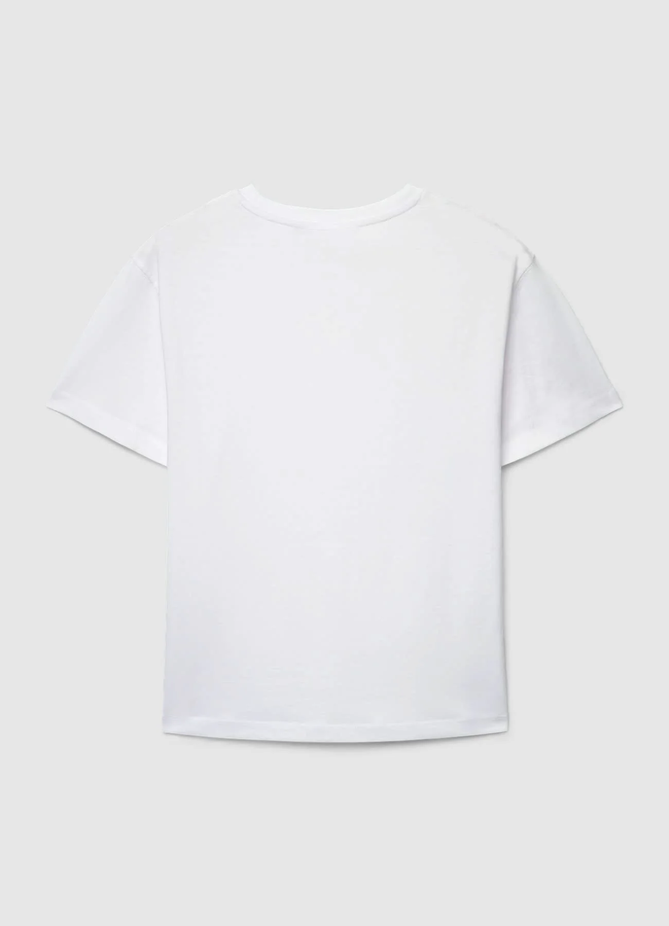 T-shirt girocollo a tinta unita - Image 6