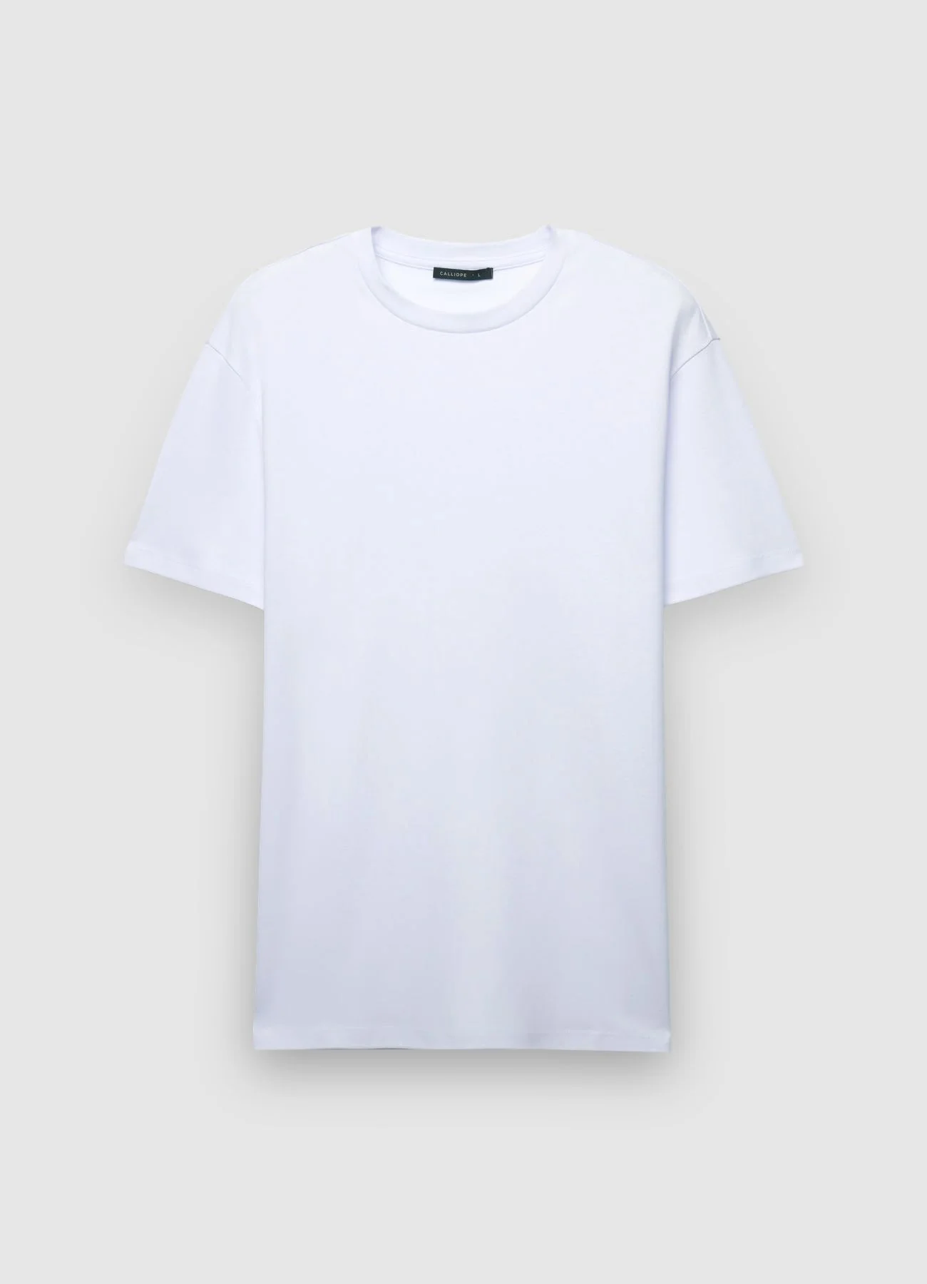 T-shirt girocollo a tinta unita - Image 4