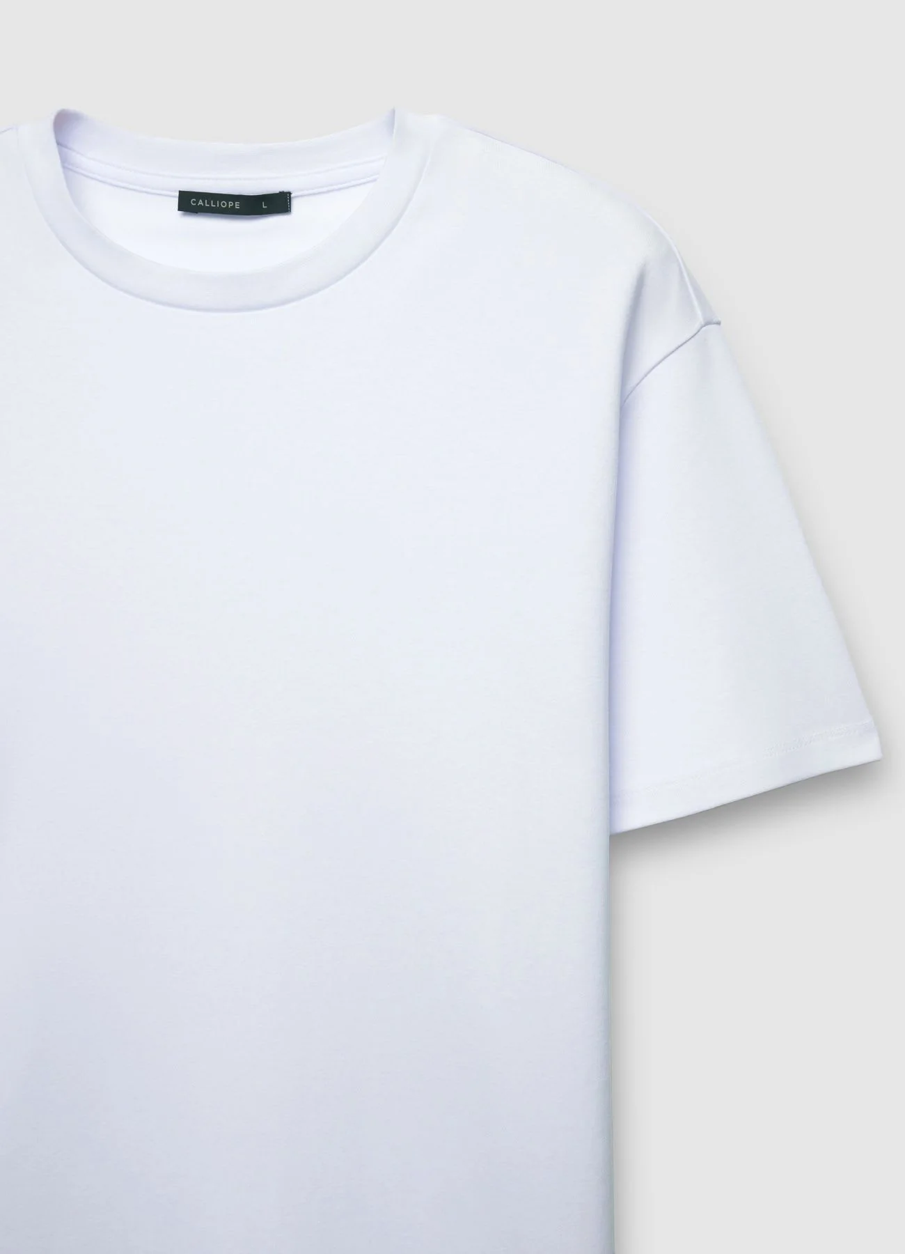 T-shirt girocollo a tinta unita - Image 6