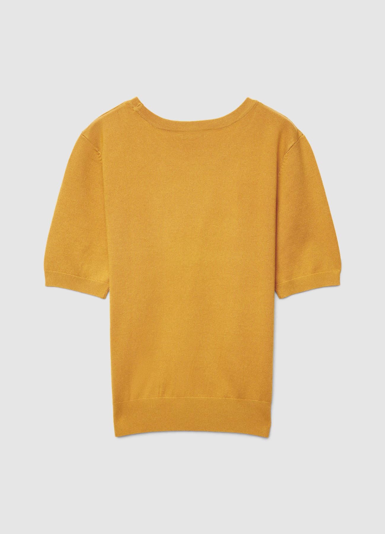 T-shirt girocollo a tinta unita - Image 4