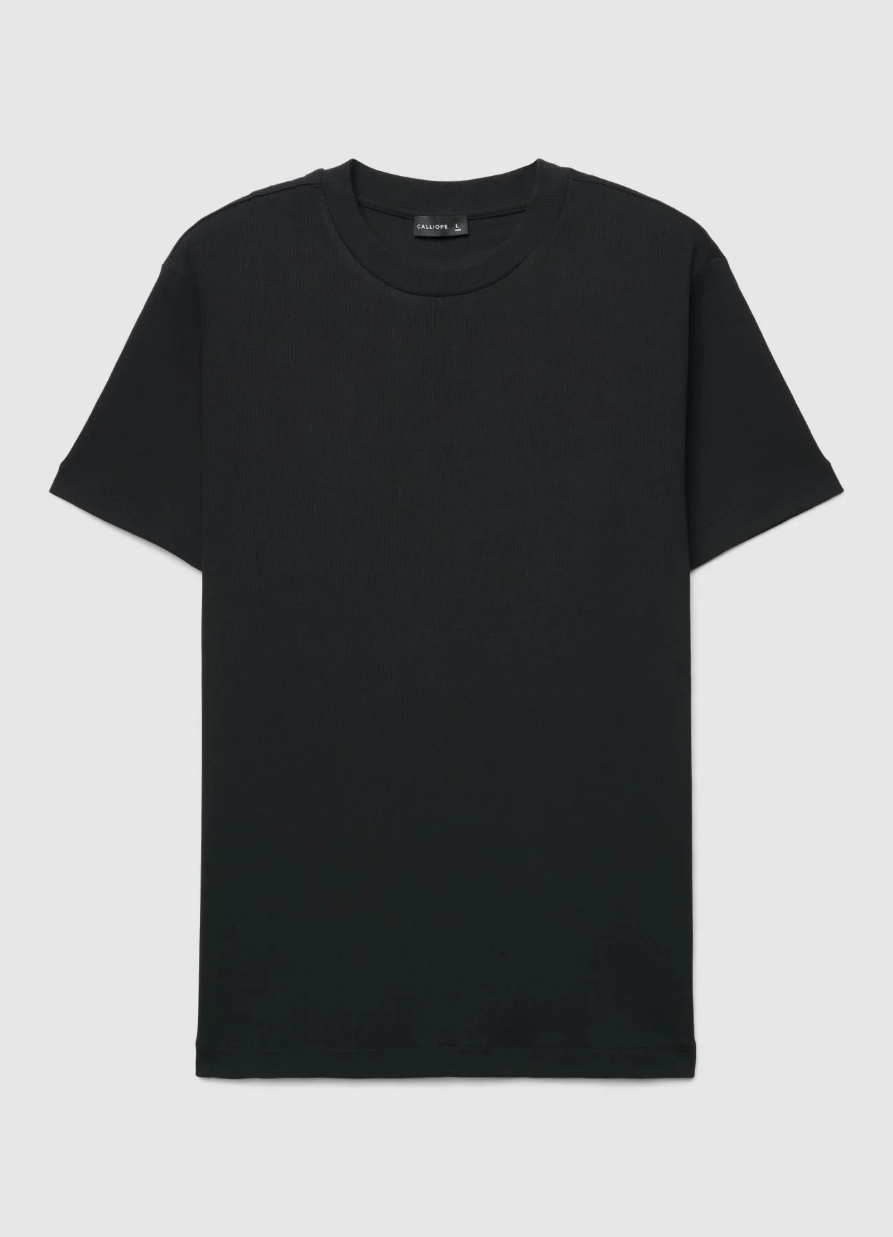 T-shirt girocollo in costina - Image 6